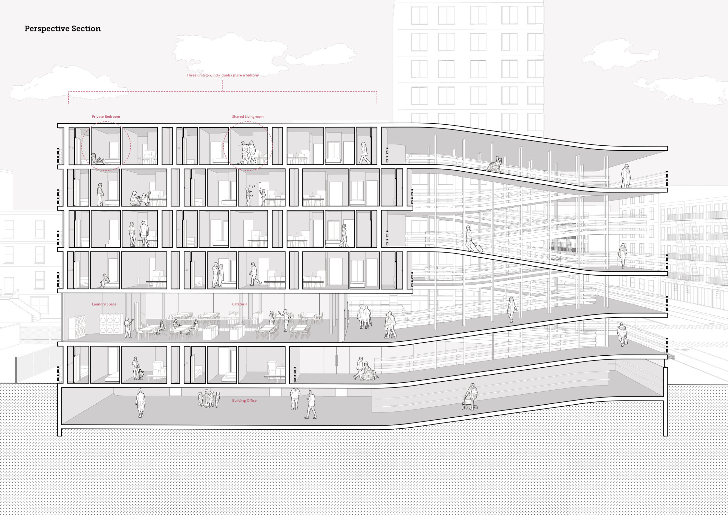 Architecture project // Spiral Ramps and Natural Light in a Community ...