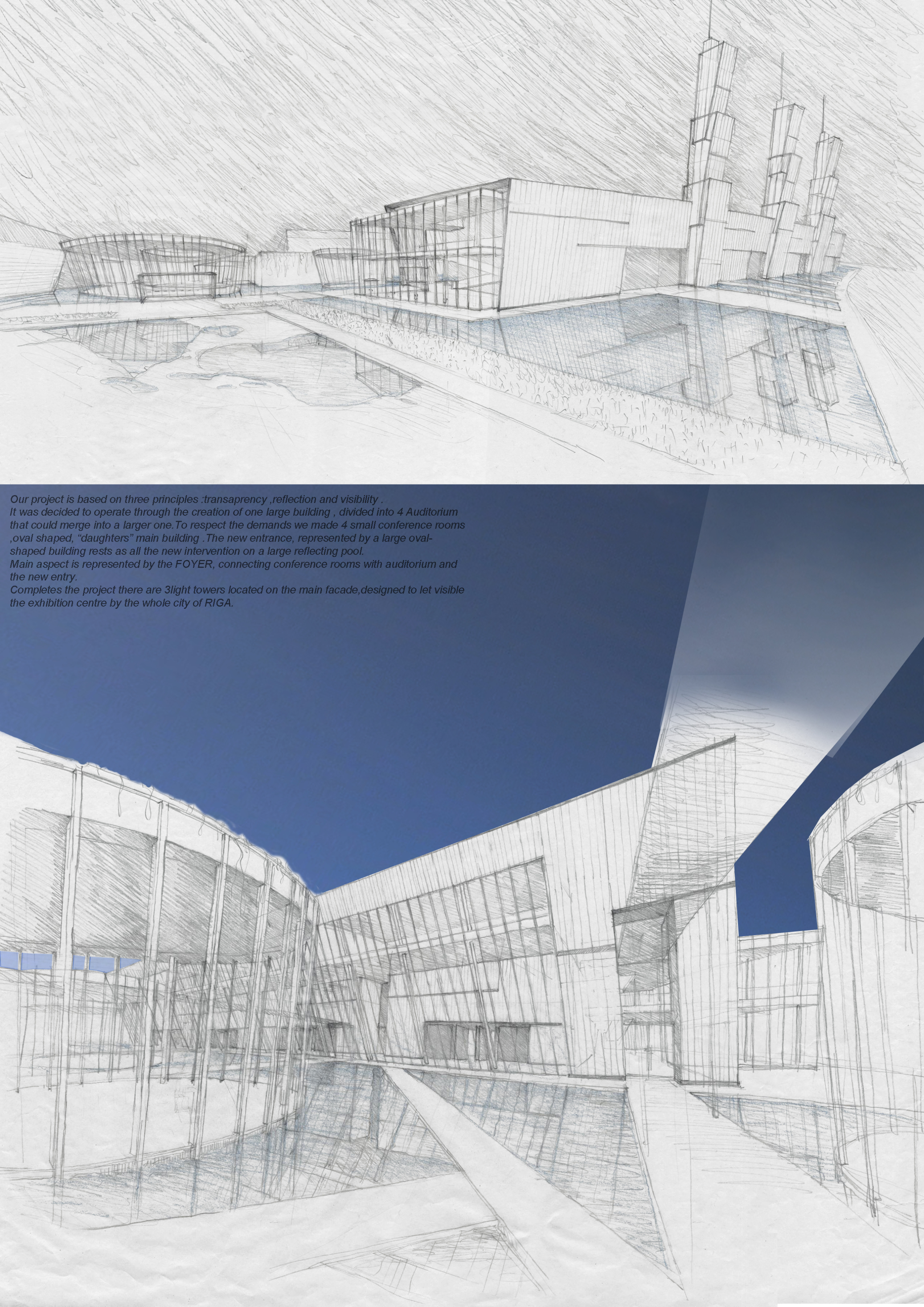 Architecture project // Reflective Pools and Transparent Facades ...