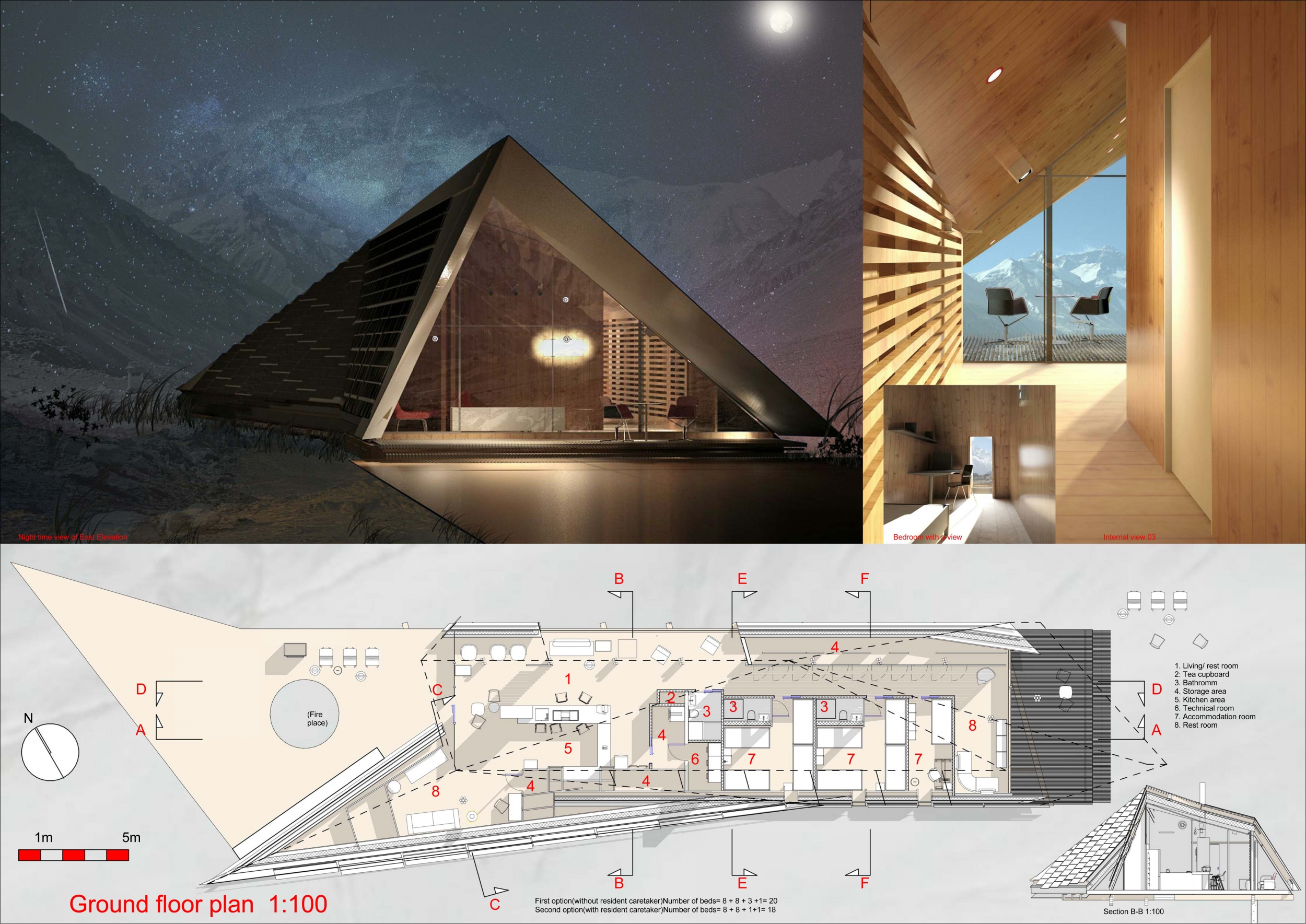 Architecture project // Charred Wooden Shingles and Cross-Laminated ...