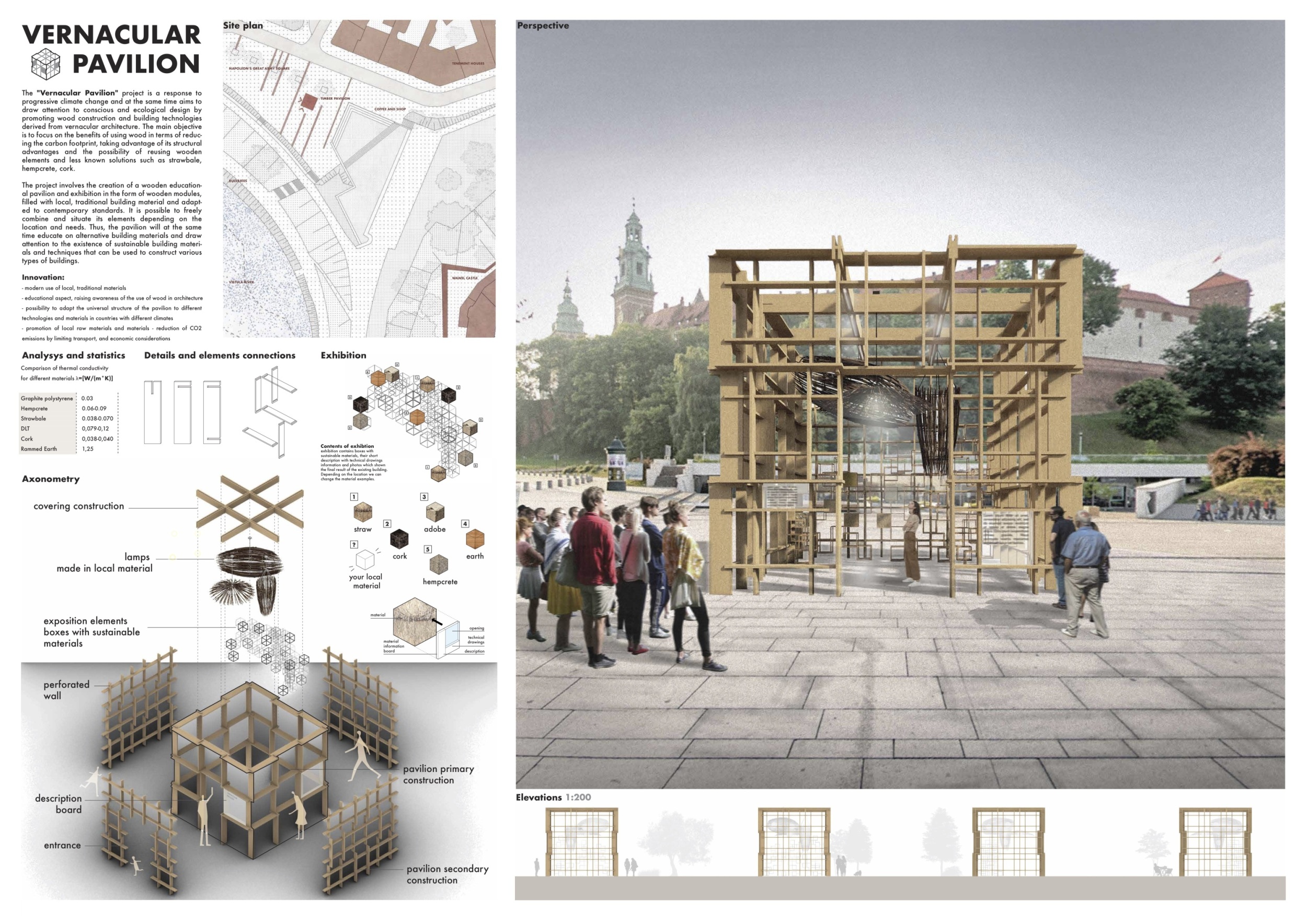 Architecture project // Sustainable Educational Pavilion Showcasing ...