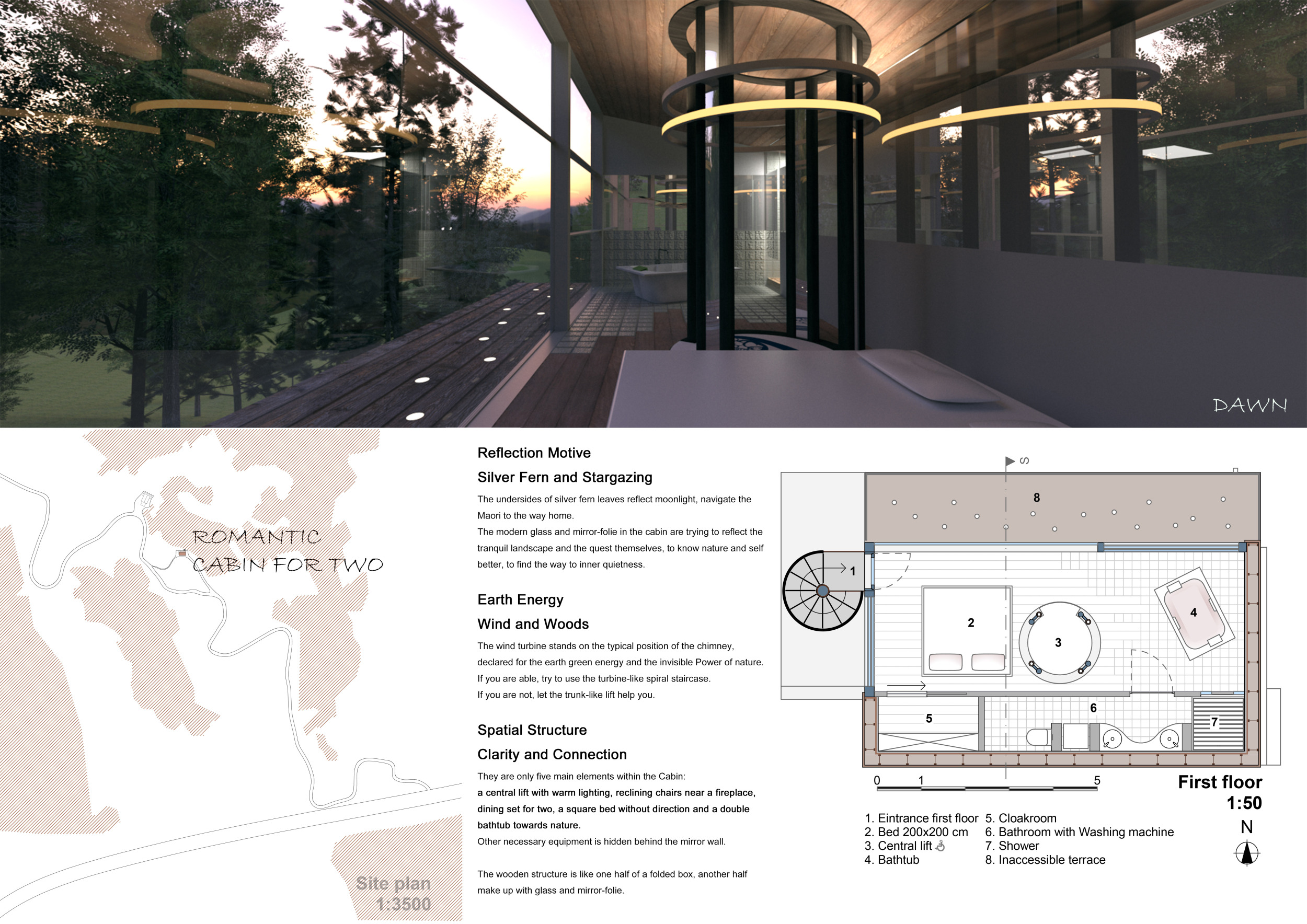 Architecture project // Reflective Surfaces and Wind Energy in a ...