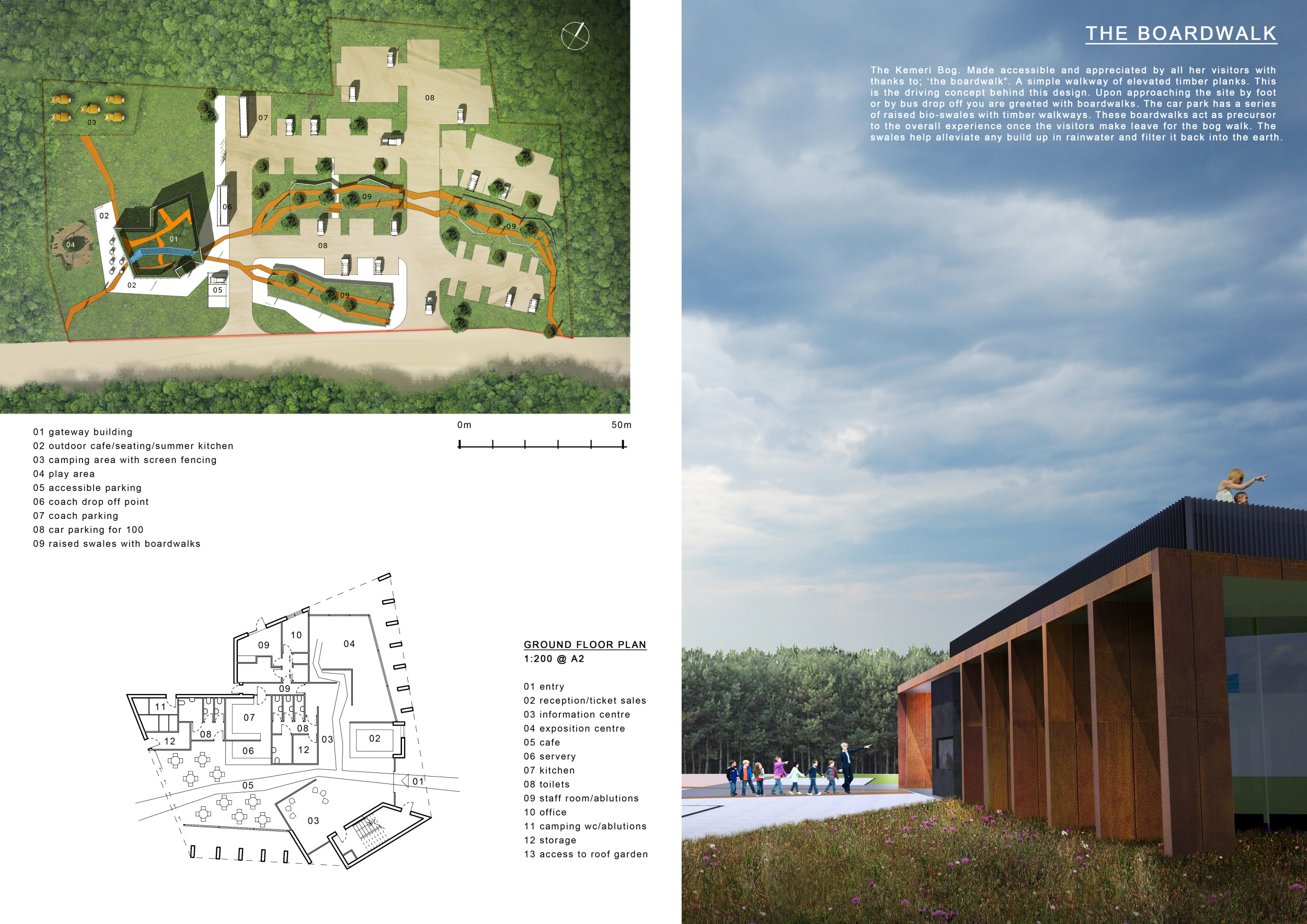 Architecture project // Cor-Ten Steel and Glass Facades Enhancing ...