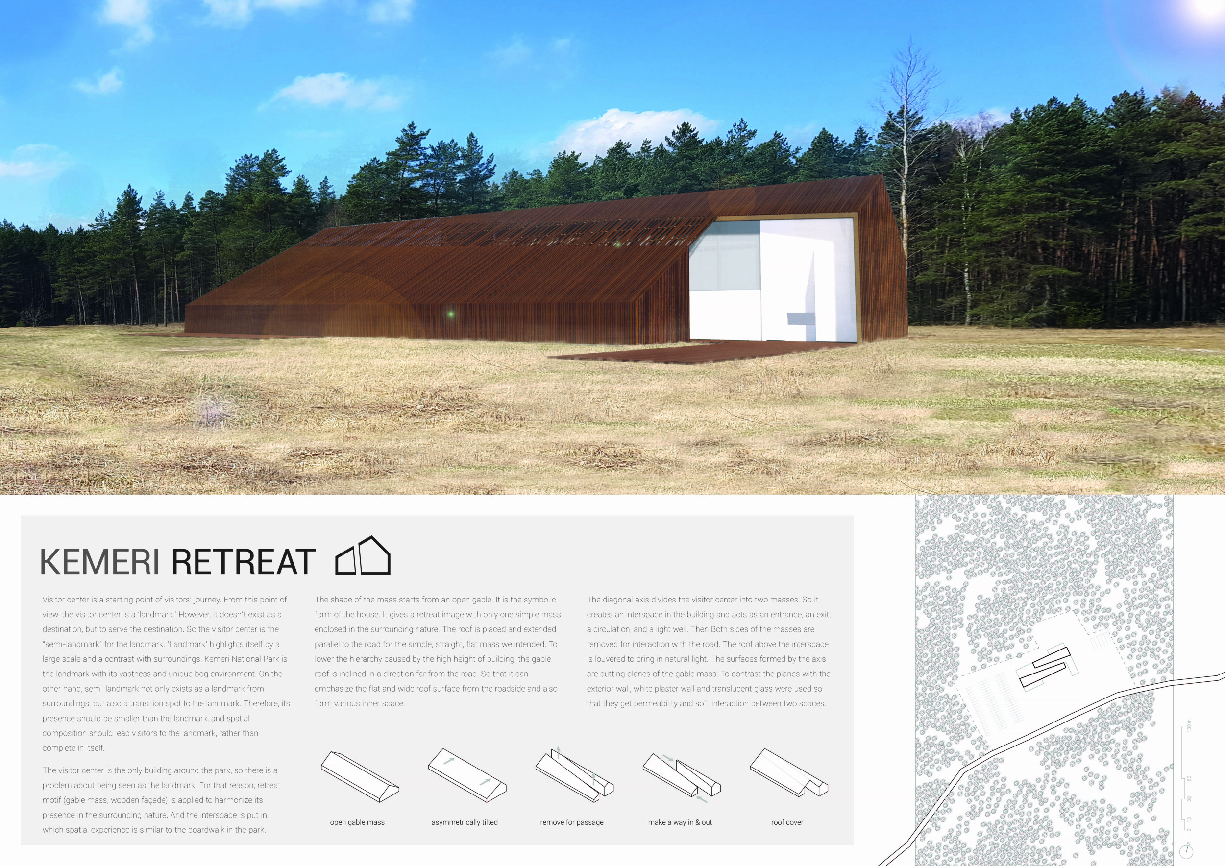 Architecture projects - two masses // Buildner
