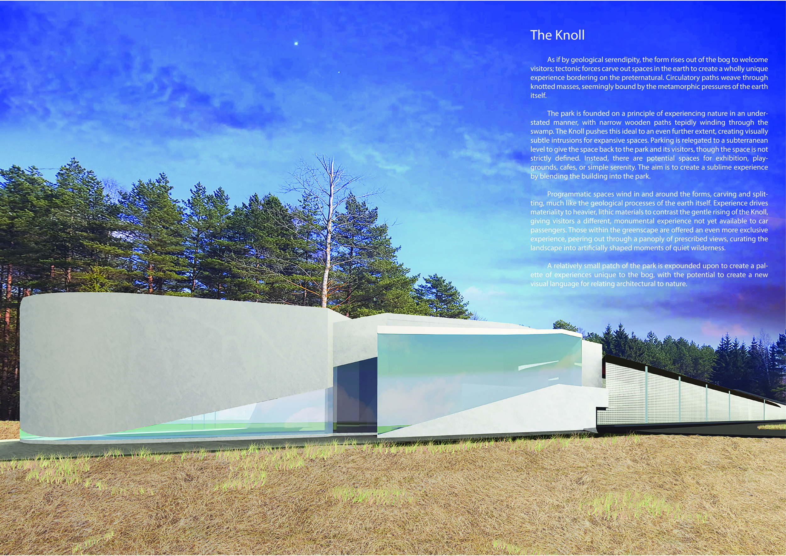 Architecture project // Lithic Forms Interwoven with Tranquil Green ...