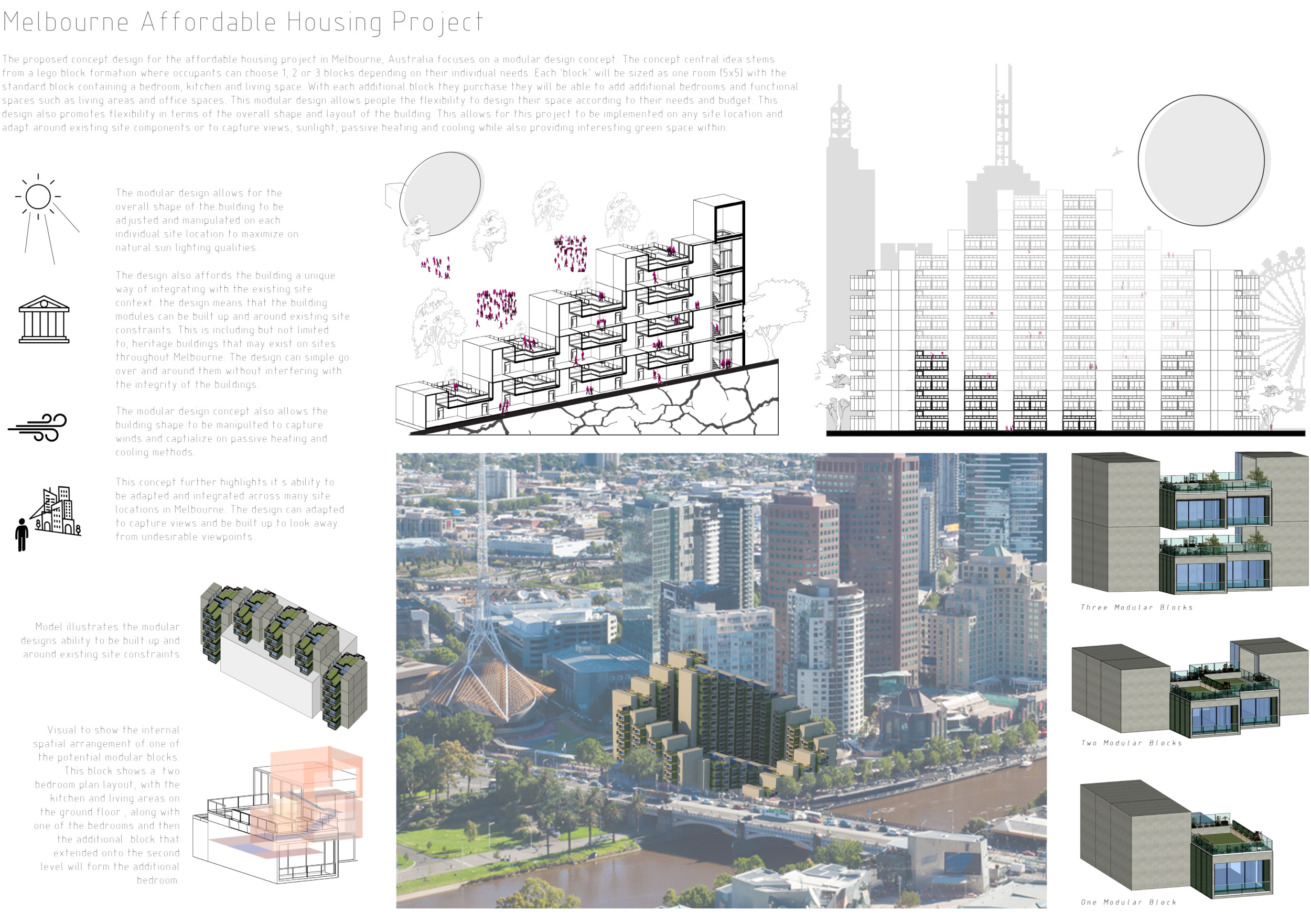 Architecture project // Modular Living Spaces with Heritage Integration ...