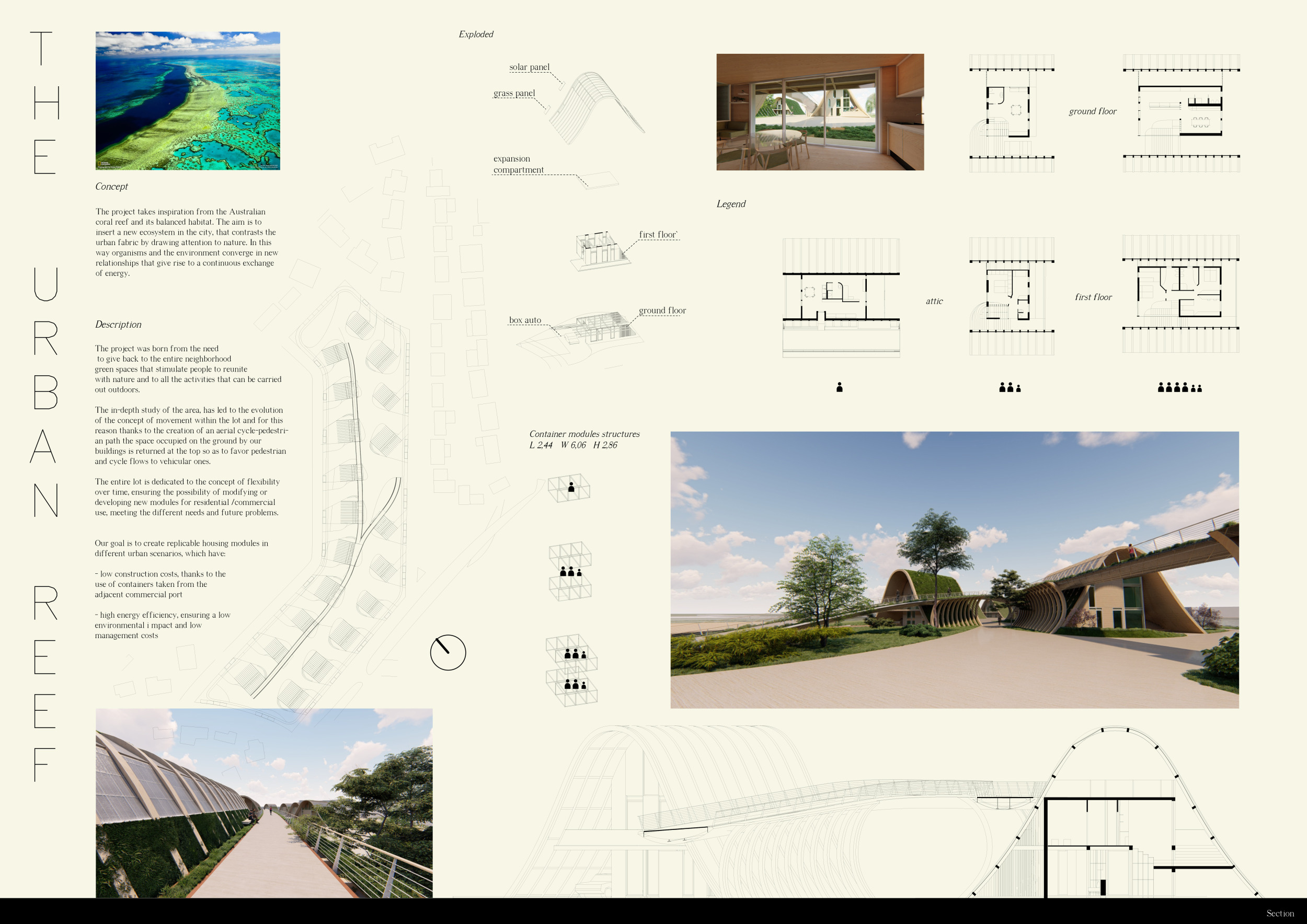 Architecture project // Repurposed Containers Integrating Green Spaces ...