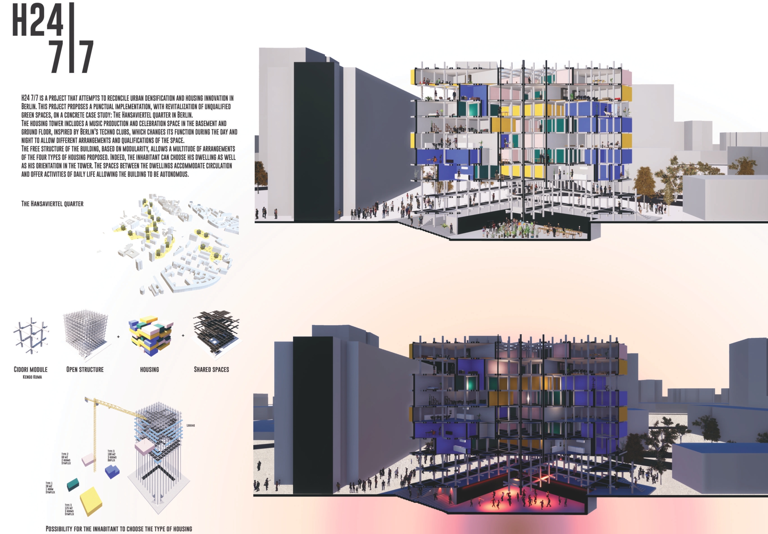 Multicultural Space Architecture project // Multifunctional Community Space Reflecting ...