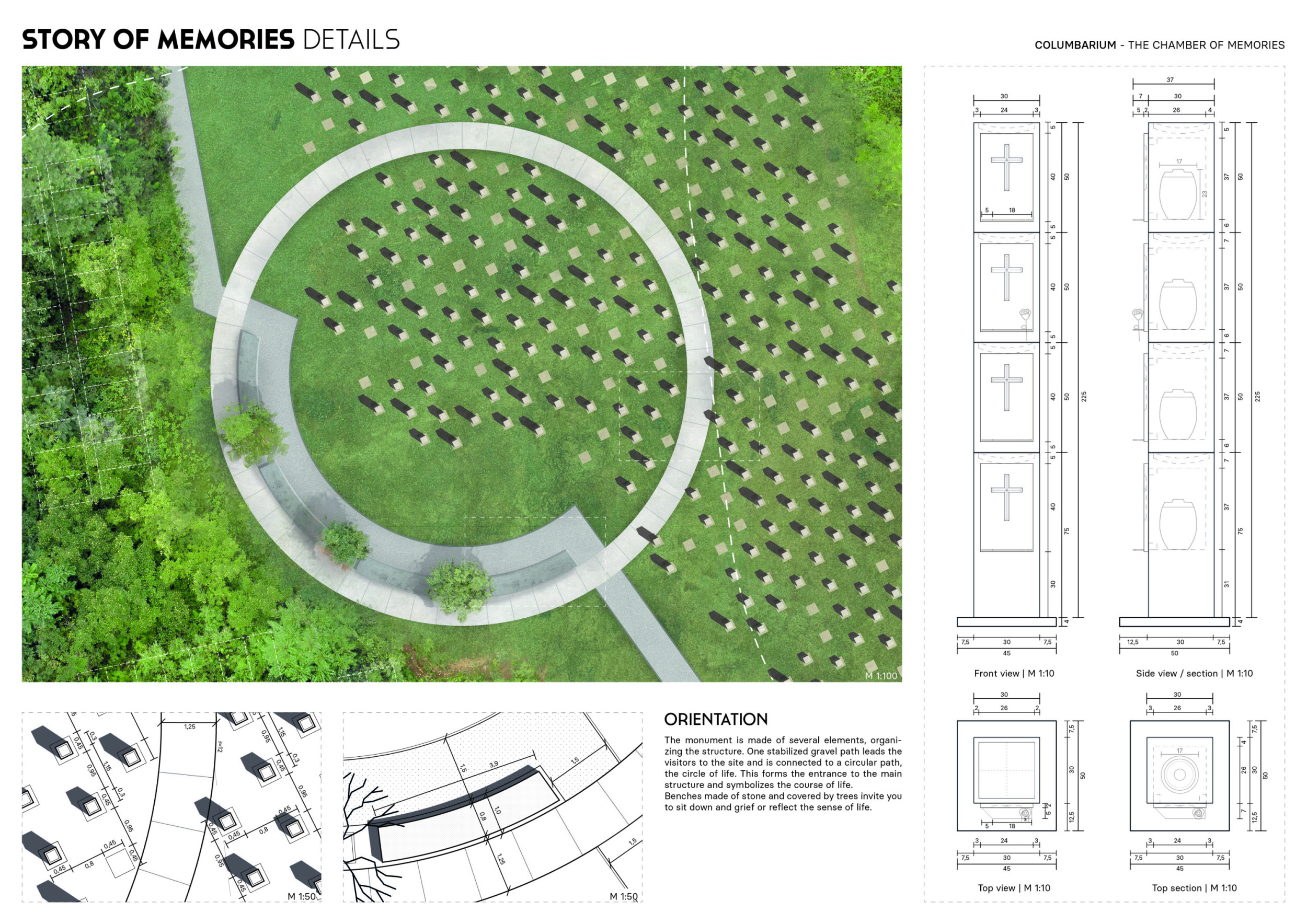 Architecture project // Columns of Granite and Gabbro Supporting ...