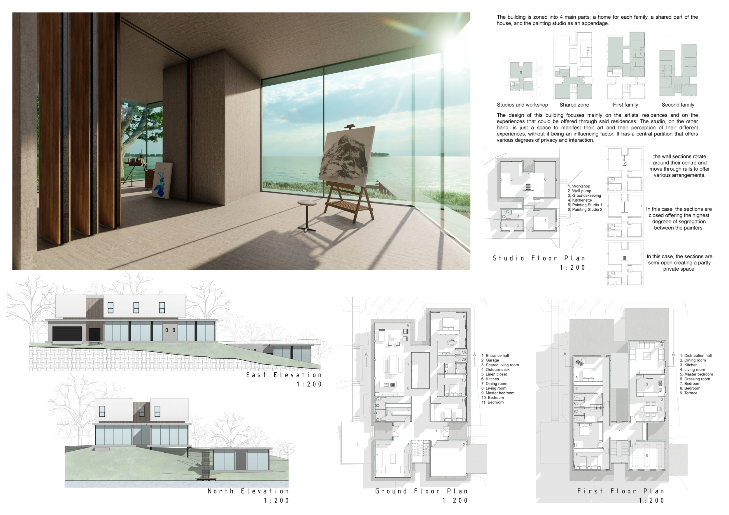 Architecture project // Elevated Solitude in Glass and White Walls for ...