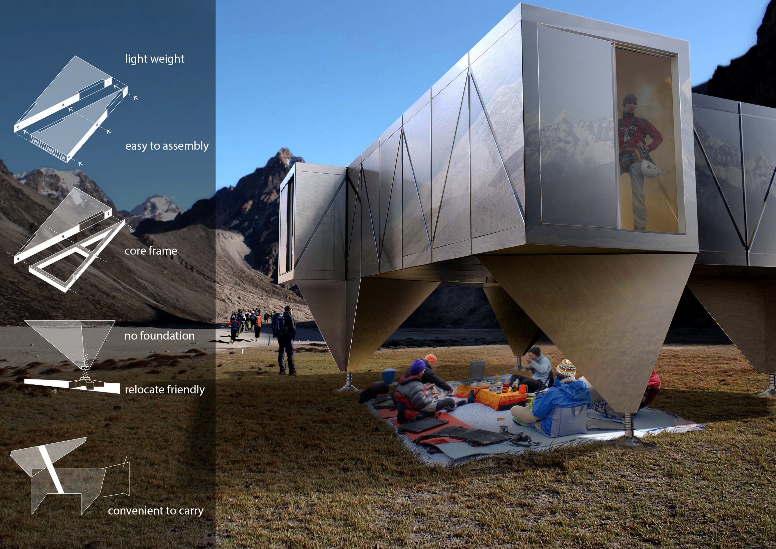 Architecture project // Reflective Metal Cladding and Insulated Eco ...