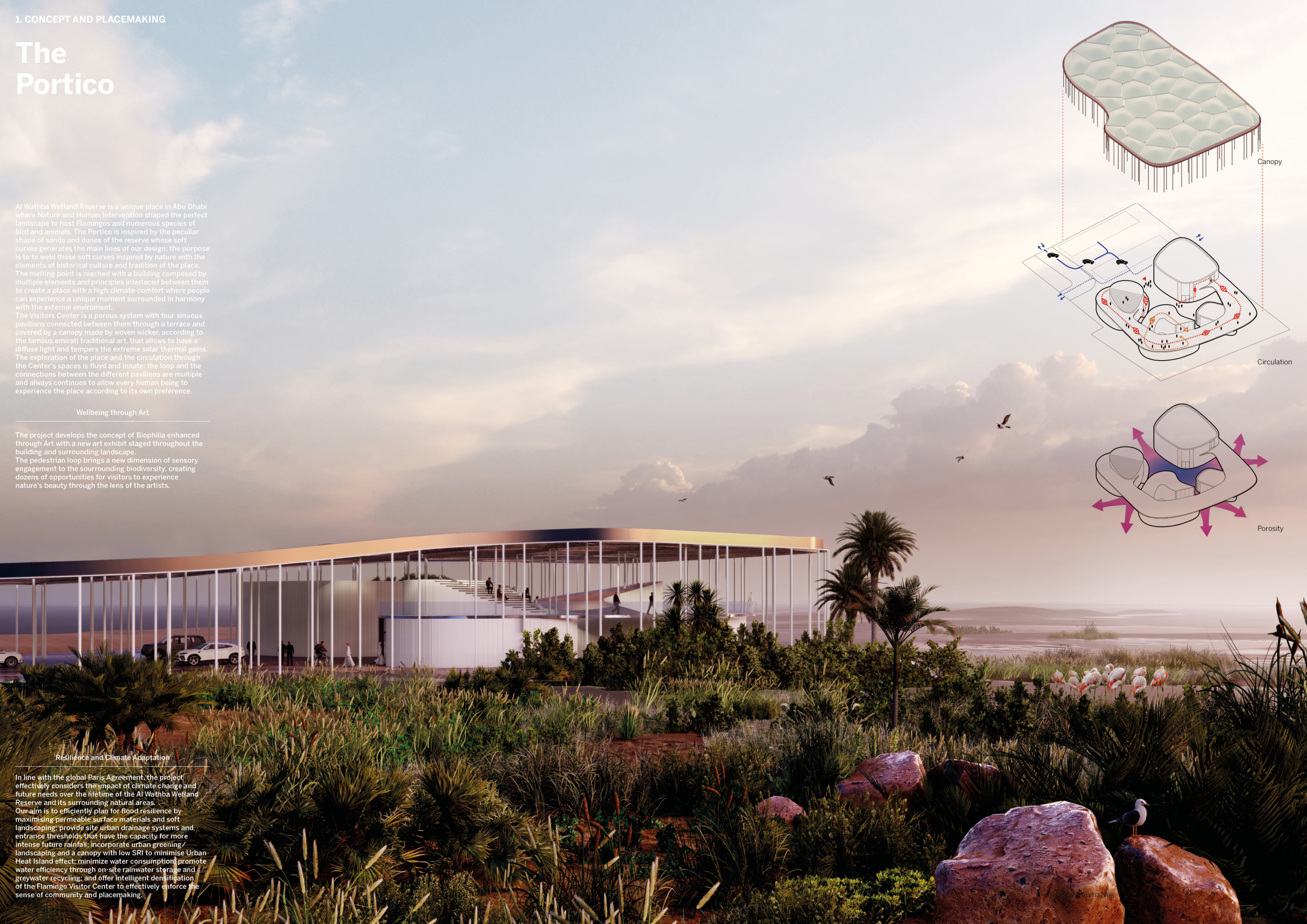 Architecture project // Etfe Canopy and Reinforced Concrete Structure ...
