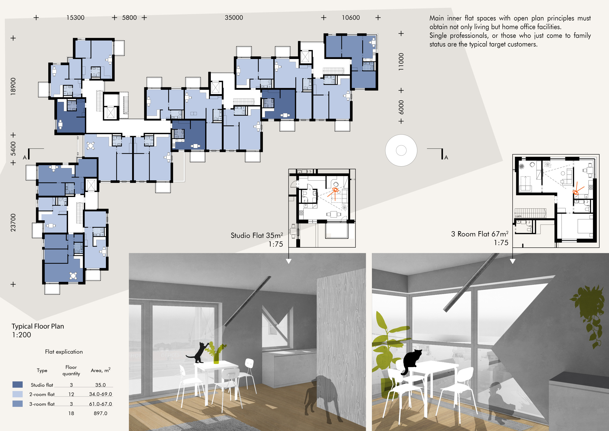 Architecture project // Multilevel Arch Design with Prefabricated ...