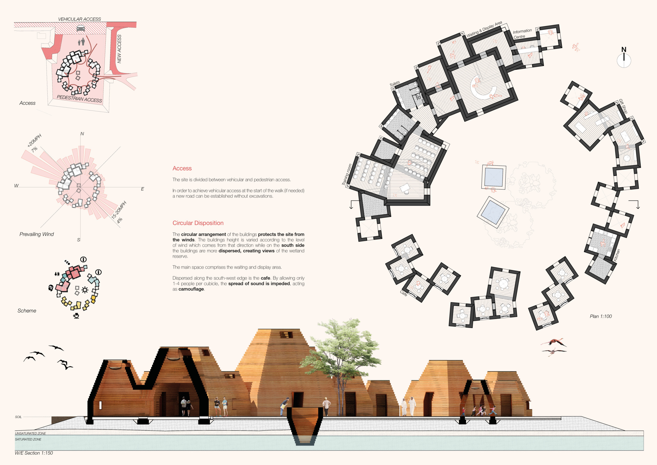 Architecture project // Rammed Earth Structures Surrounded by Salt ...