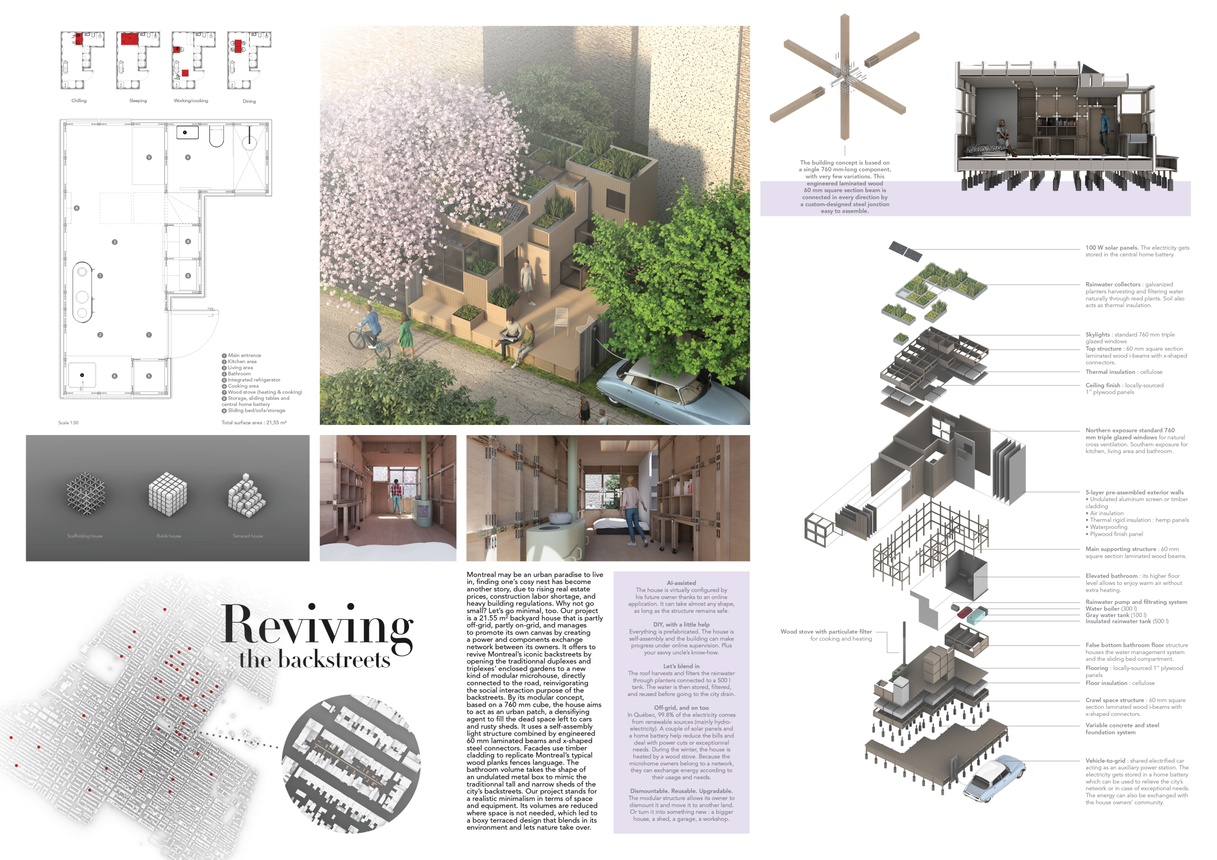 Real Life Structure Project Architecture project // Laminated Wood Structure with Integrated ...