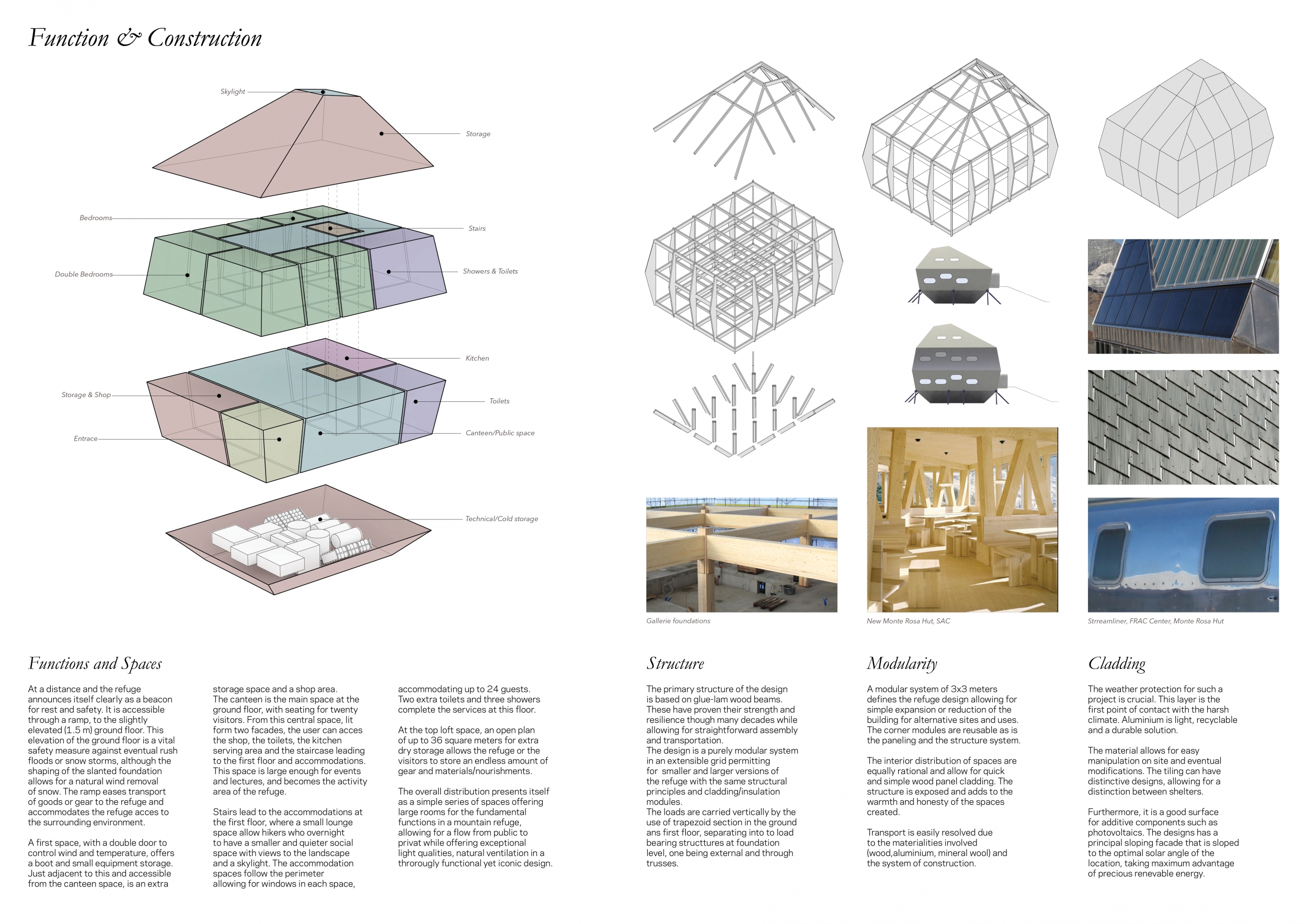 Cladding Frameworks Architecture project // Sustainable Mountain Refuge Featuring Aluminum ...