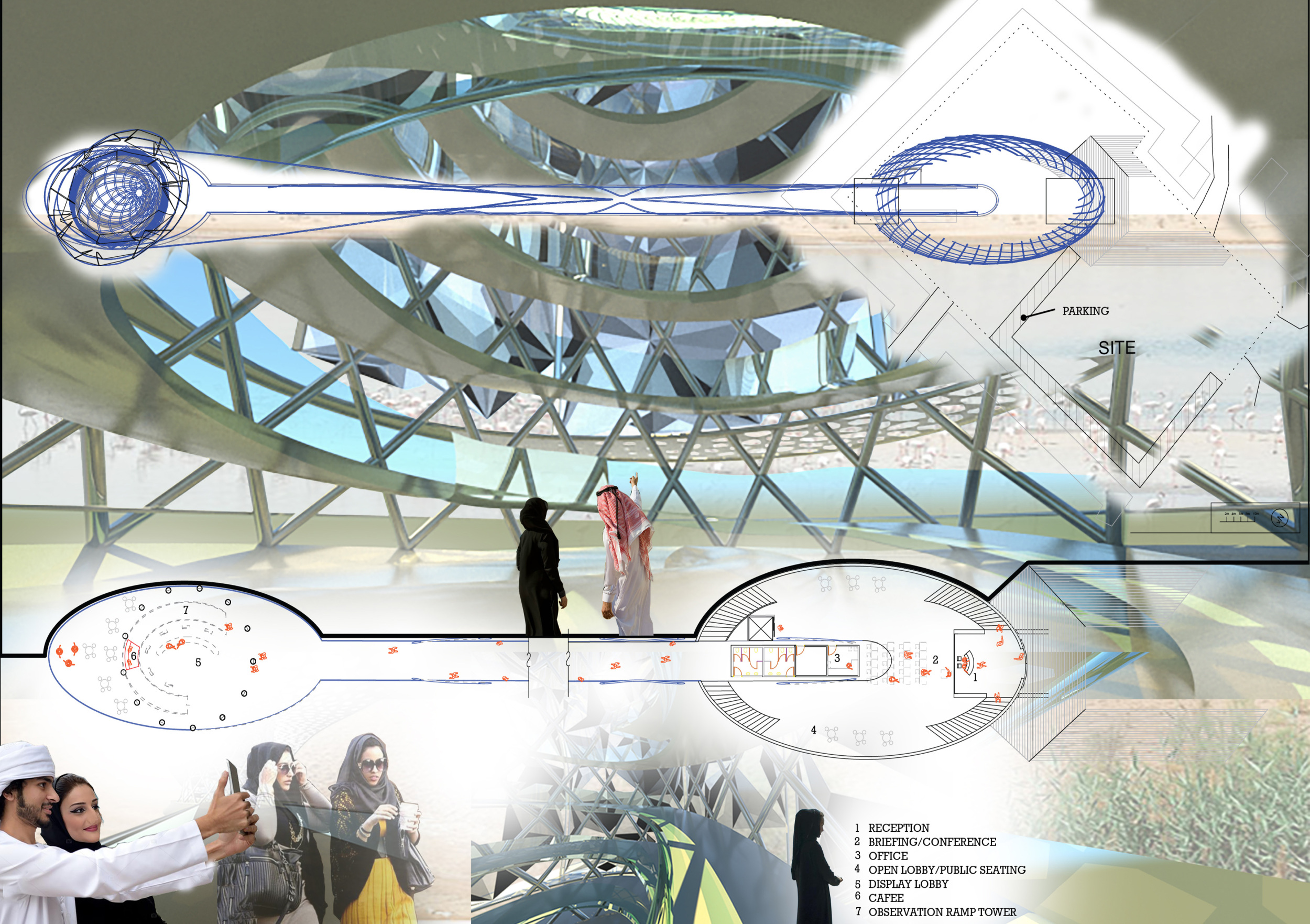 Architecture project // Etfe Canopy Overlooking Flamingo Habitat for ...