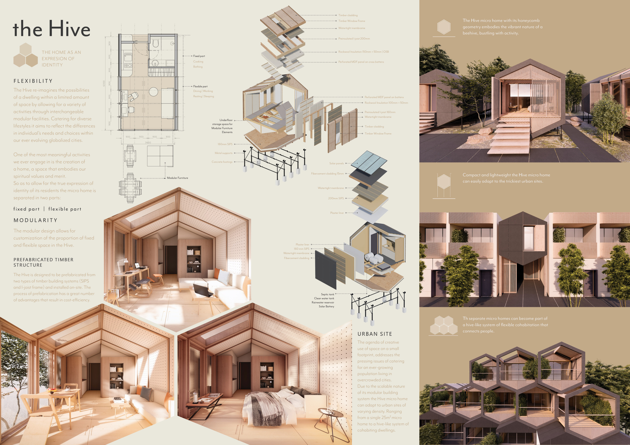 Architecture project // Timber Microhomes with Flexible Spaces and ...