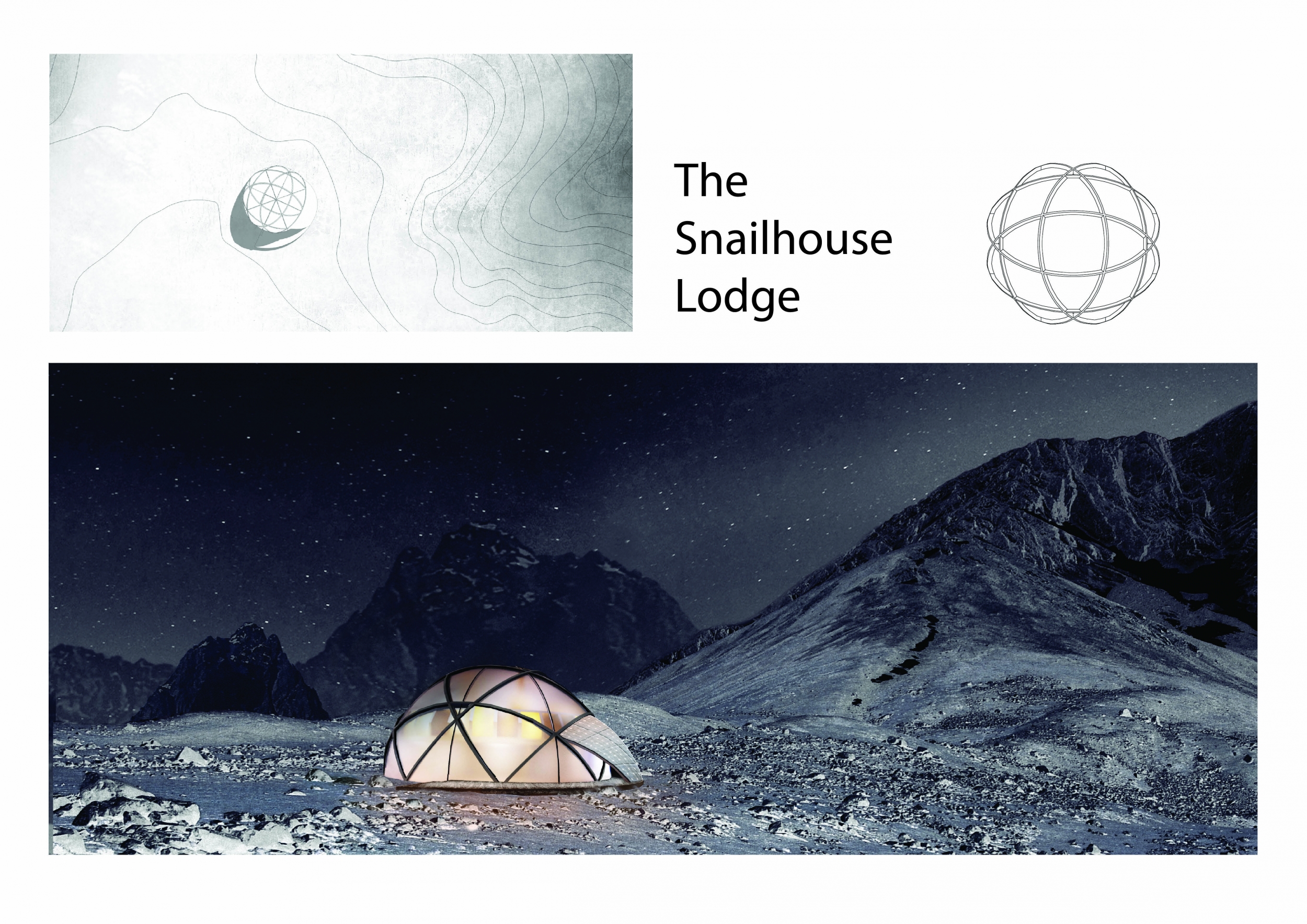 Architecture project // Translucent Geodesic Structure with Cross ...