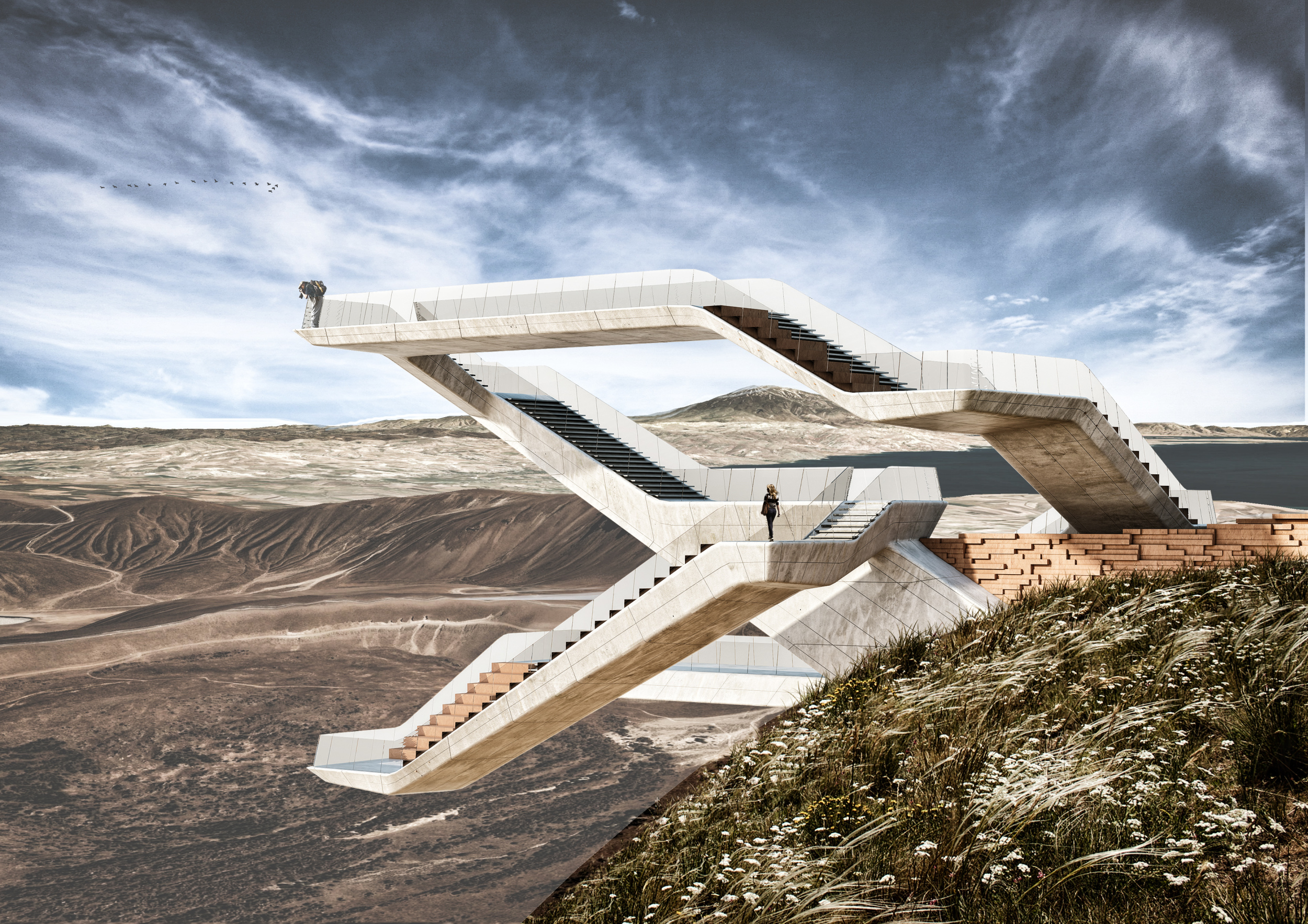Architecture project // Local Stone and Reinforced Concrete Structure ...