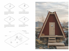 1st Prize Winner + 
Buildner Student Awardicelandslowsauna architecture competition winners