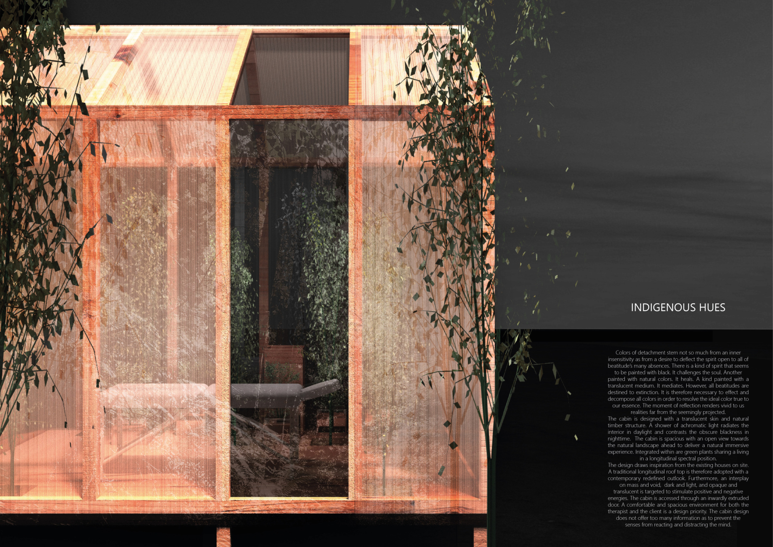 Translucent Timber Architecture project // Translucent Skin and Natural Timber for ...