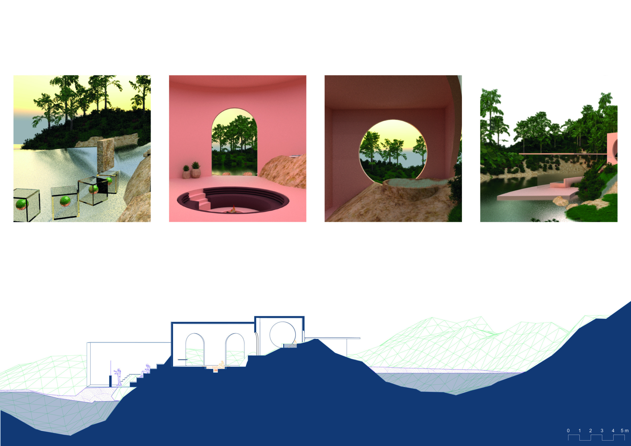 Architecture project // Nature-Infused Sanctuary with Digital Glass and ...