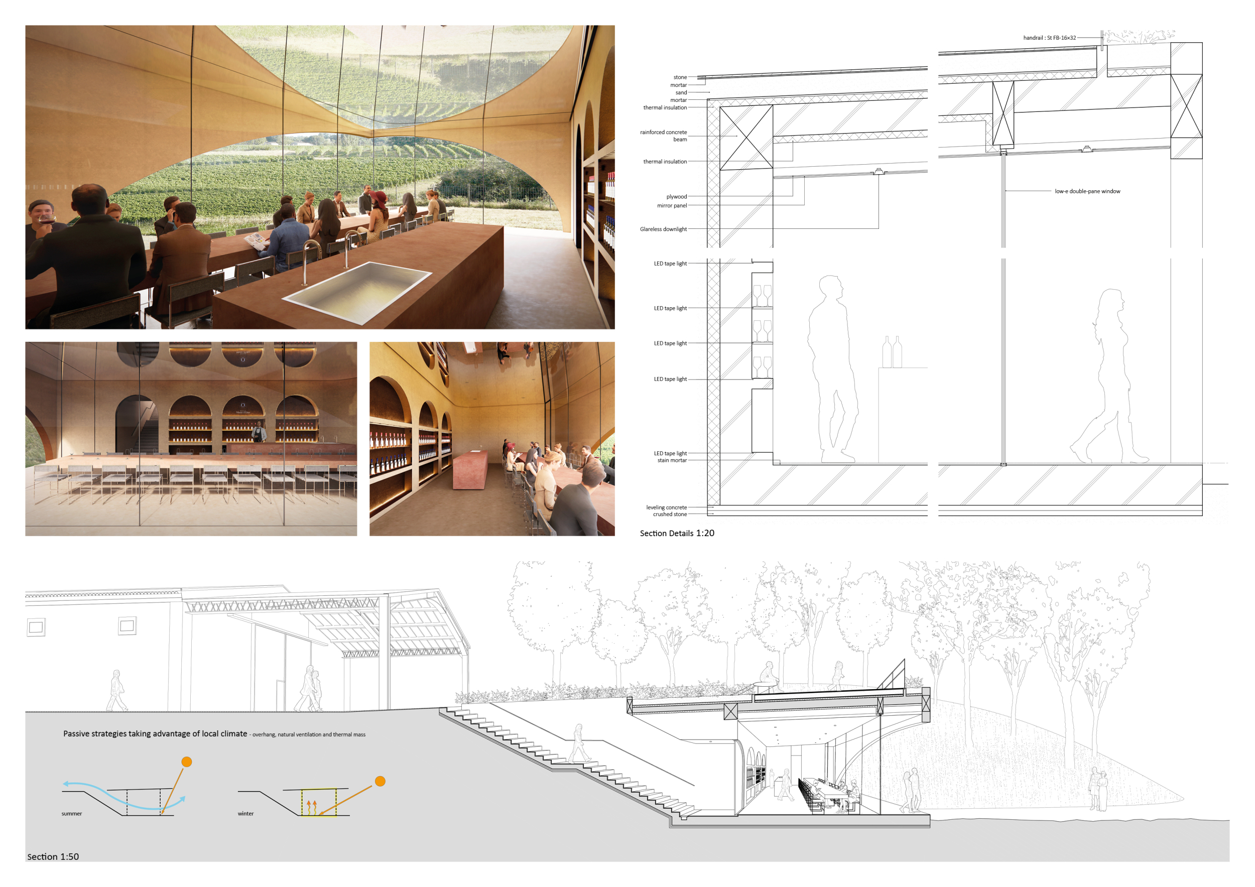 Architecture project // Natural Ventilation and Thermal Mass Enhance ...