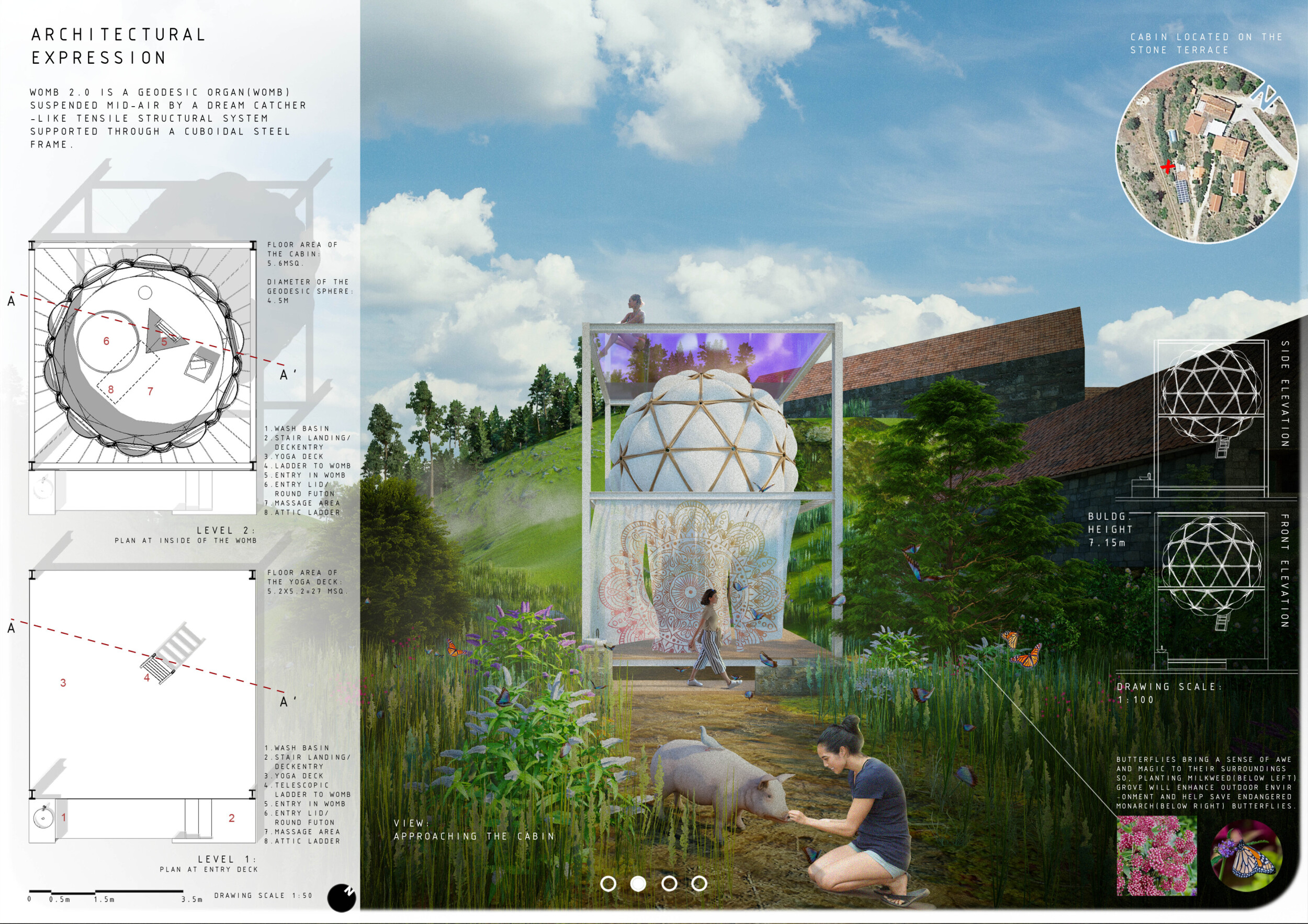 Geodesic Structure Modular Architecture project // Geodesic Dome Structure Featuring Sustainable ...