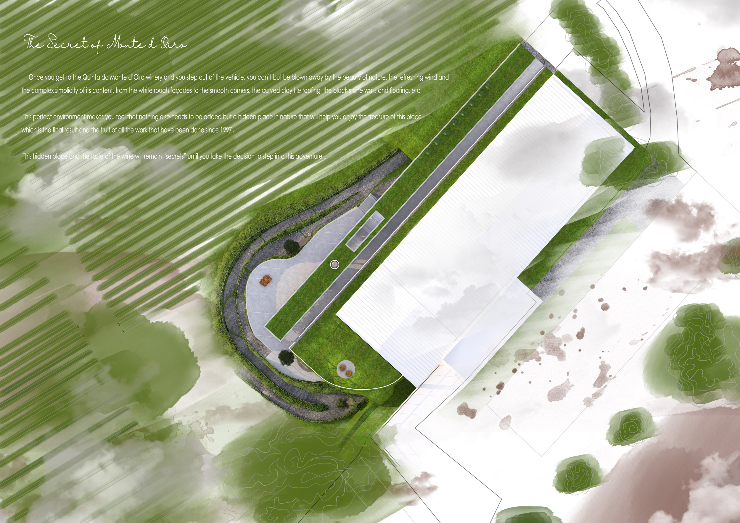 Architecture projects - narrow pathway // Buildner