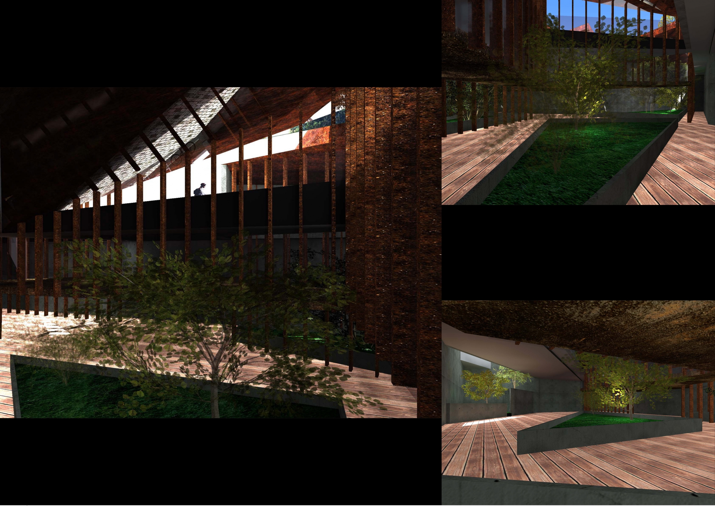 Architecture project // Corten Steel and Green Roofs Forming Dynamic ...
