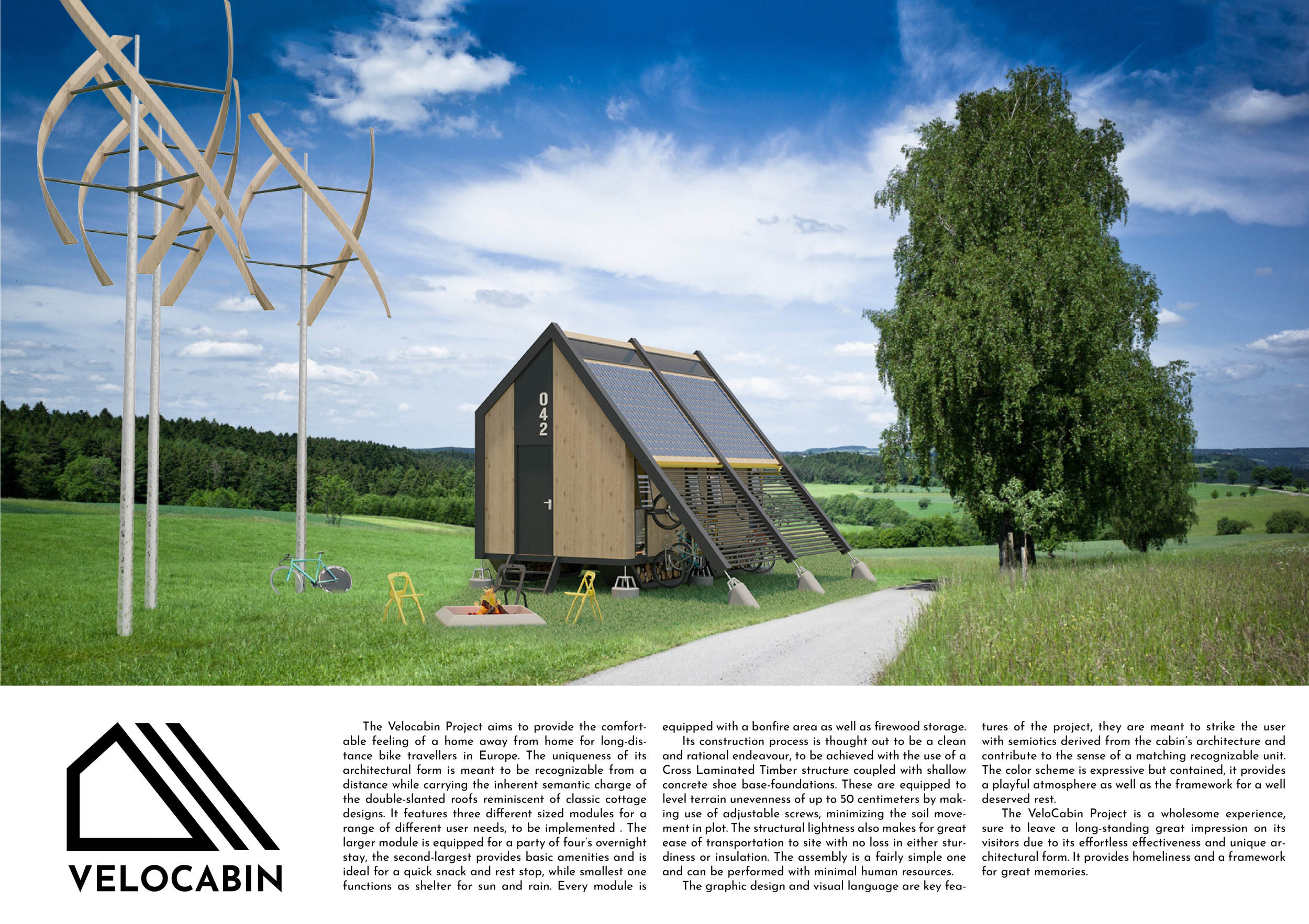 Architecture project // Rainwater Harvesting Cabins with Cross ...