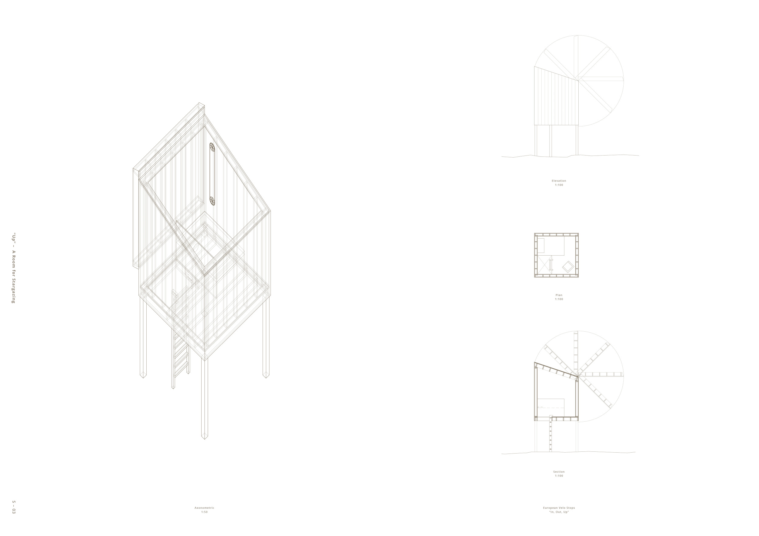 Architecture project // Operable Roofs and Cozy Fires in Intimate Shelters