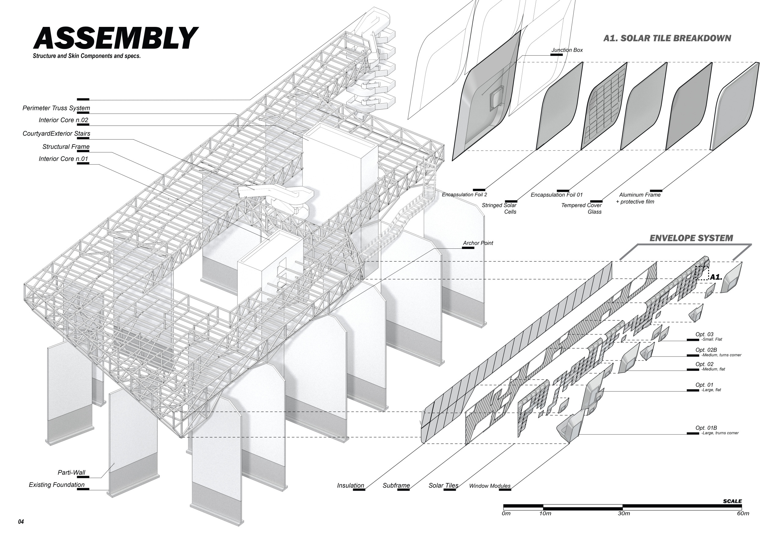 Solar Tile Structural Architecture project // Modular Solar Tiles Enhance Communal Living ...