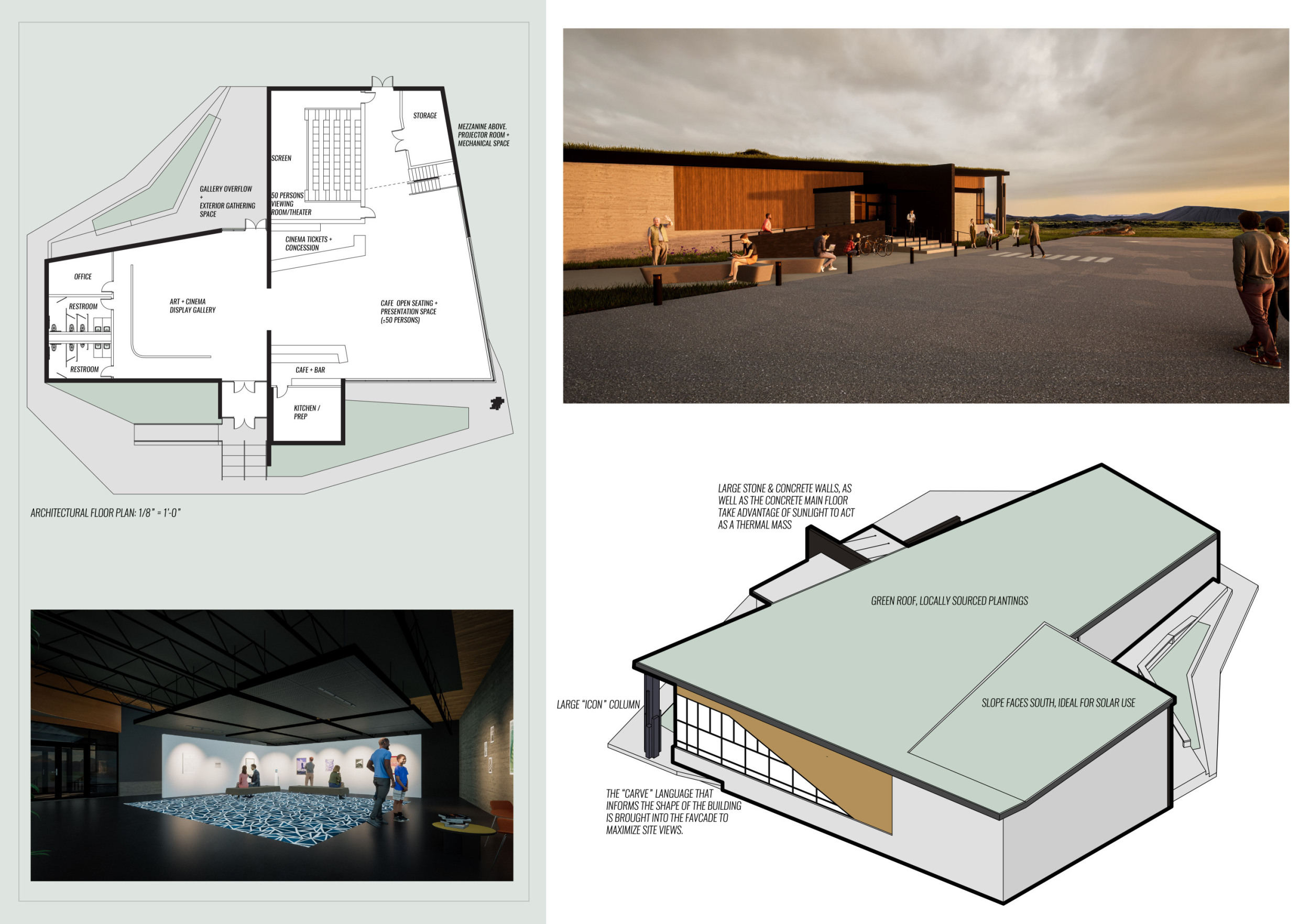 Architecture project // Thermal Mass Structure Embracing Natural ...