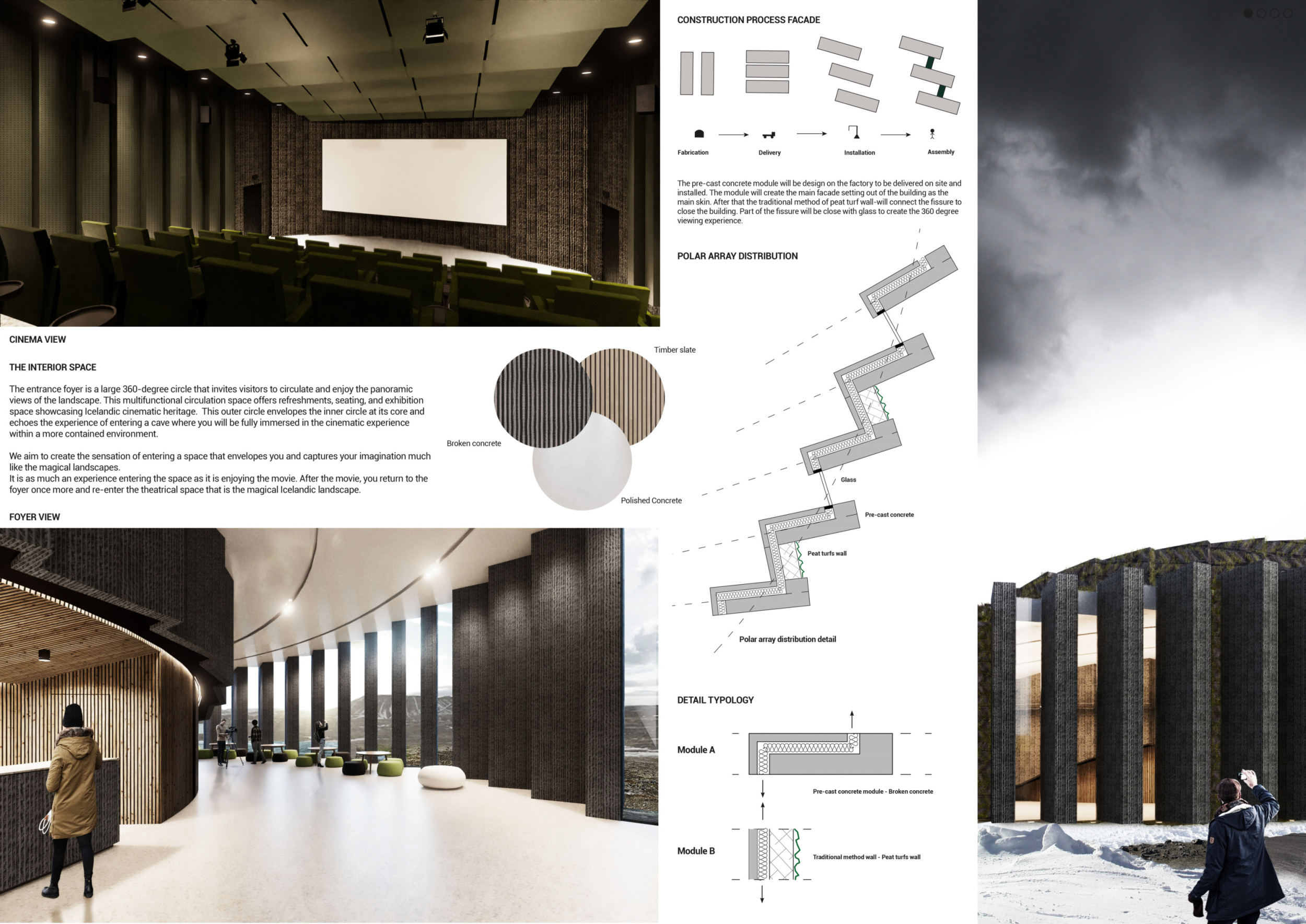 Architecture project // Volcanic Aggregate Pavilion Merging Naturally ...