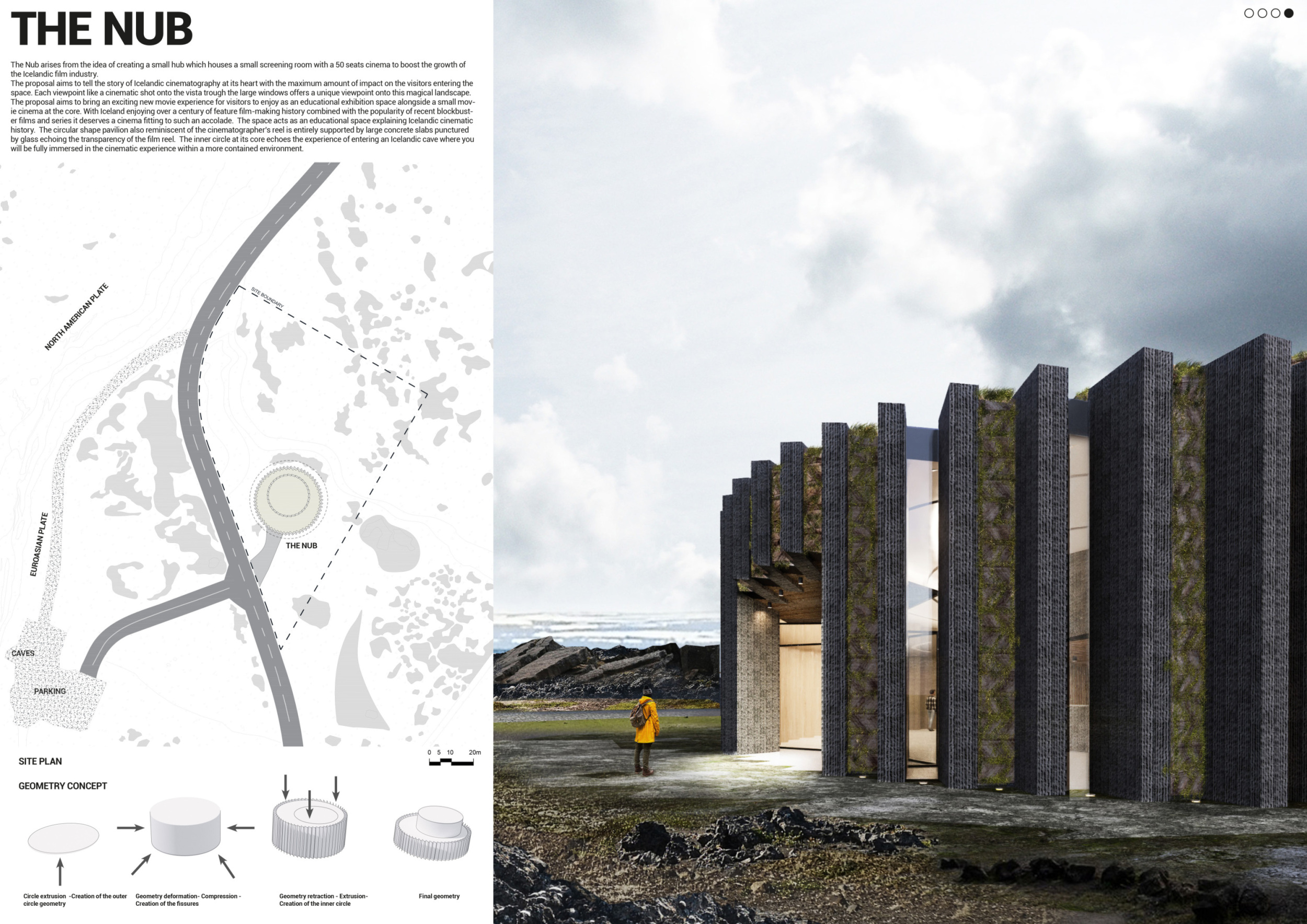 Architecture project // Volcanic Aggregate Pavilion Merging Naturally ...