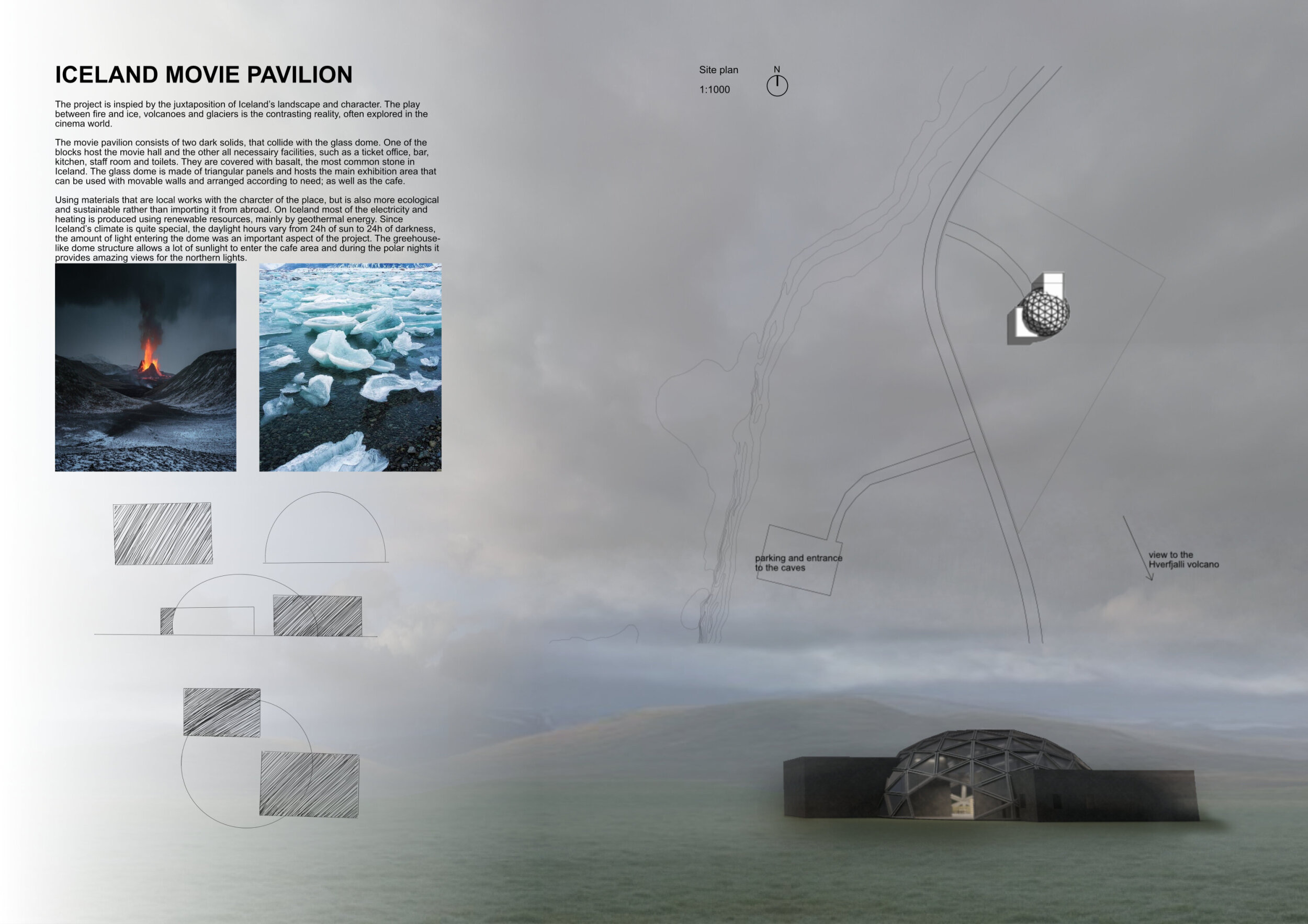 Project Using Basalt Architecture project // Basalt Facade and Glass Dome Creating Cinematic ...