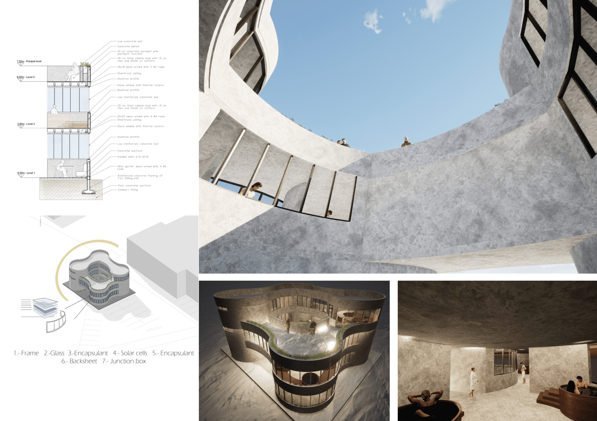 Architecture project // Circular Modules Crafted with Structural Glass ...