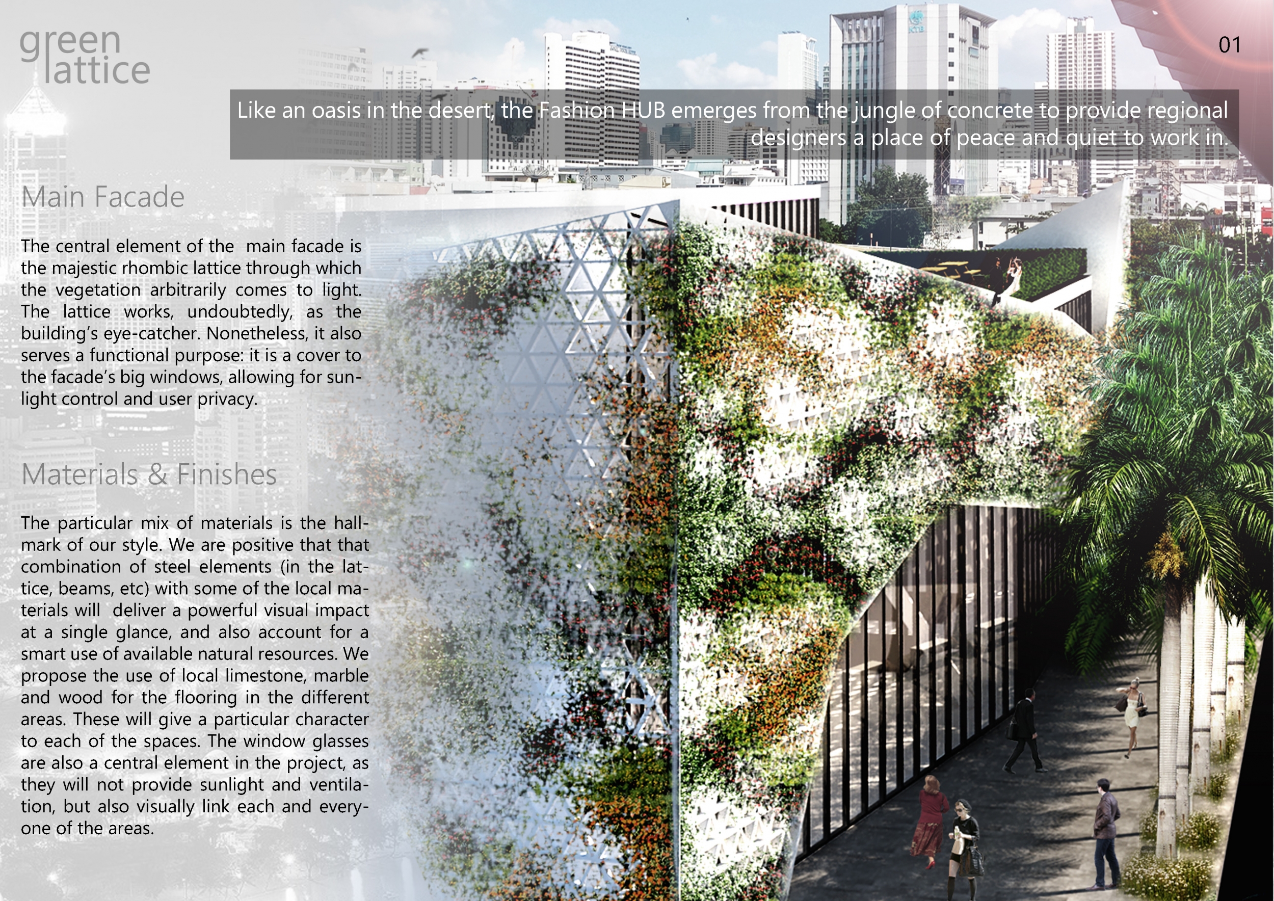 Architecture projects - lattice design // Buildner