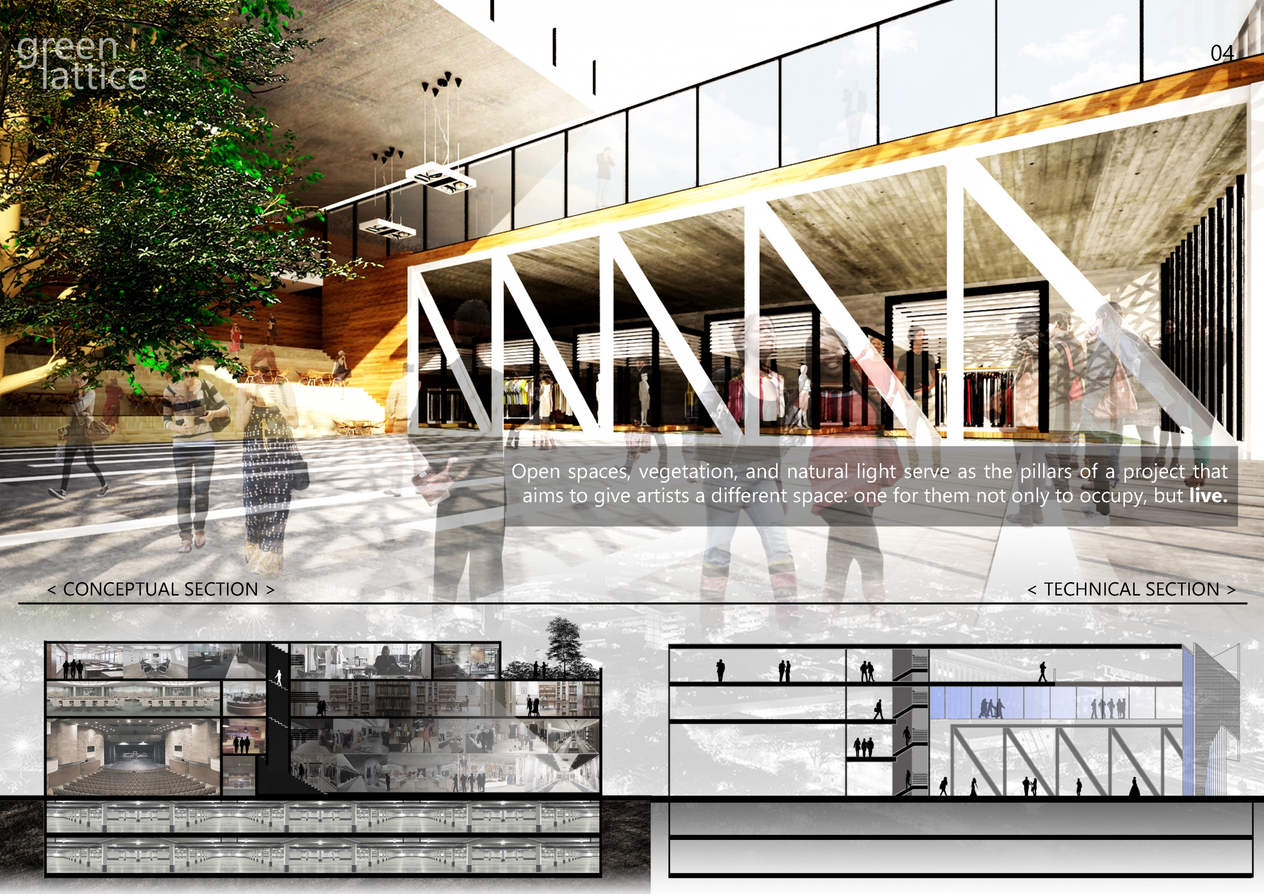 Architecture projects - lattice design // Buildner
