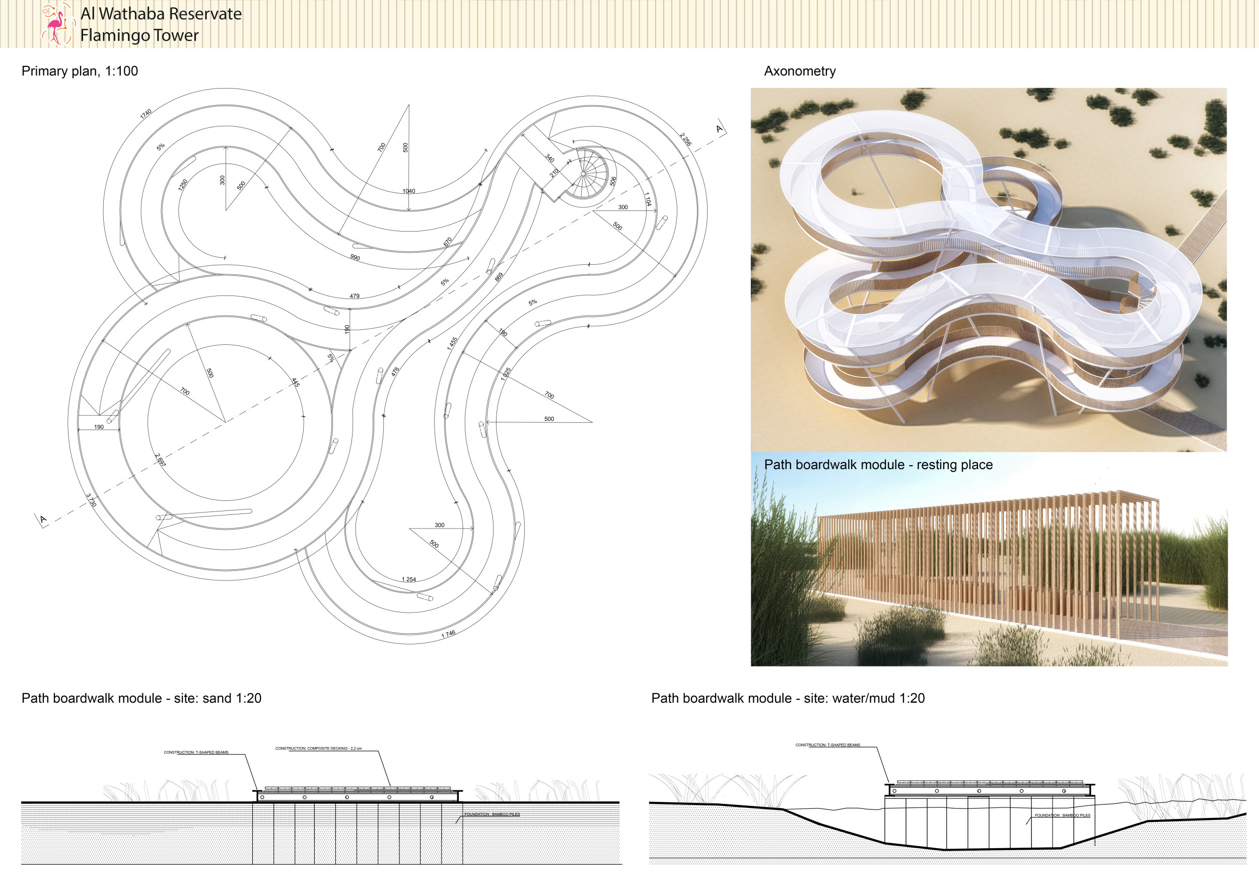 Architecture project // Concentric Ramp Structure with Openwork ...
