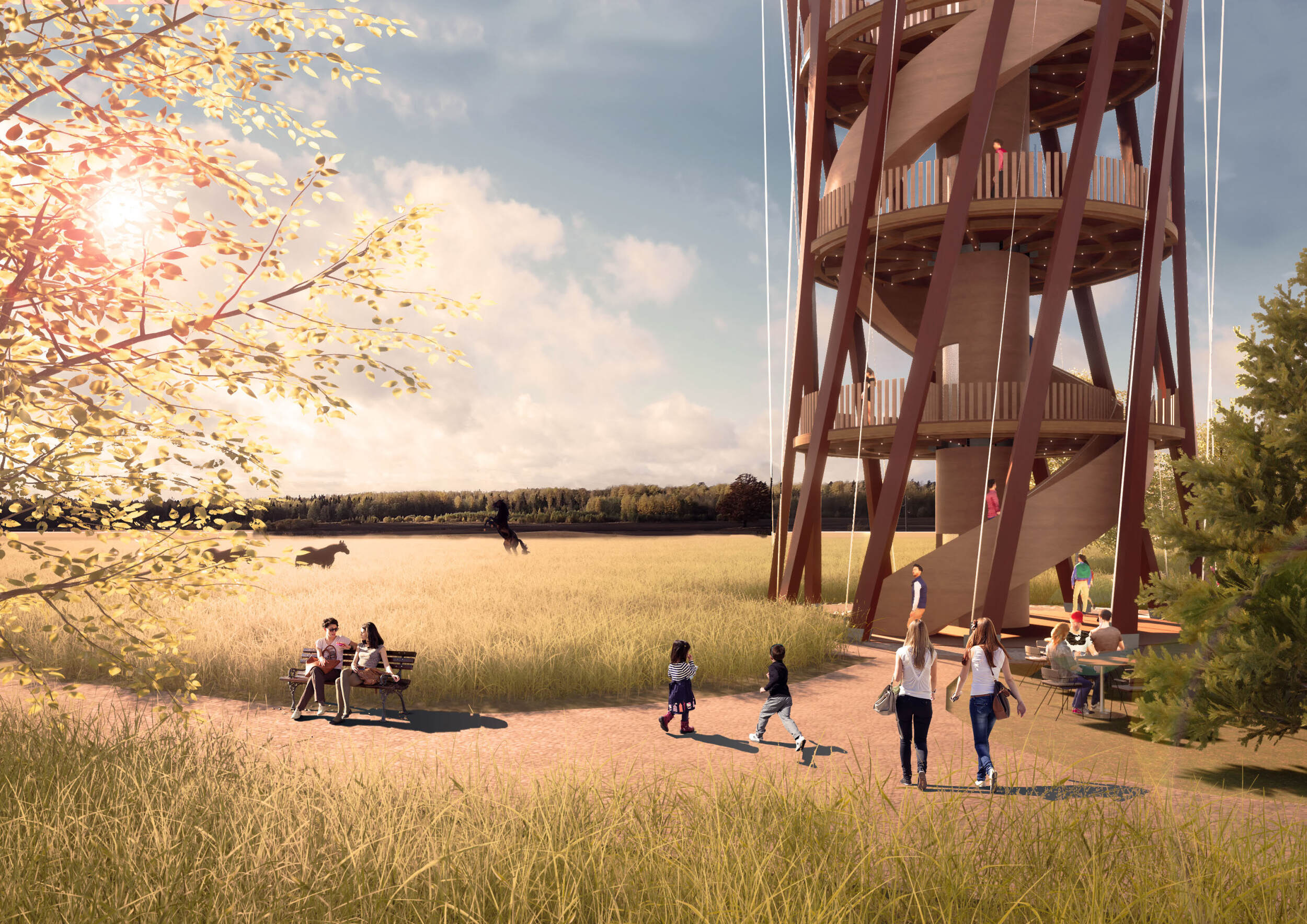 Architecture project // Tensile Framework Featuring Local Timber and ...