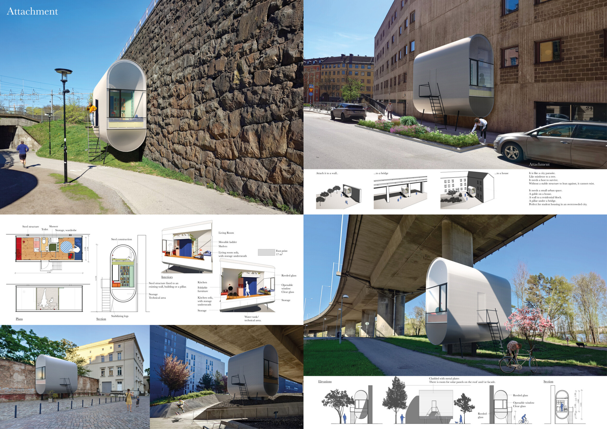 Architecture project // Modular Living Spaces with Recyclable Materials ...