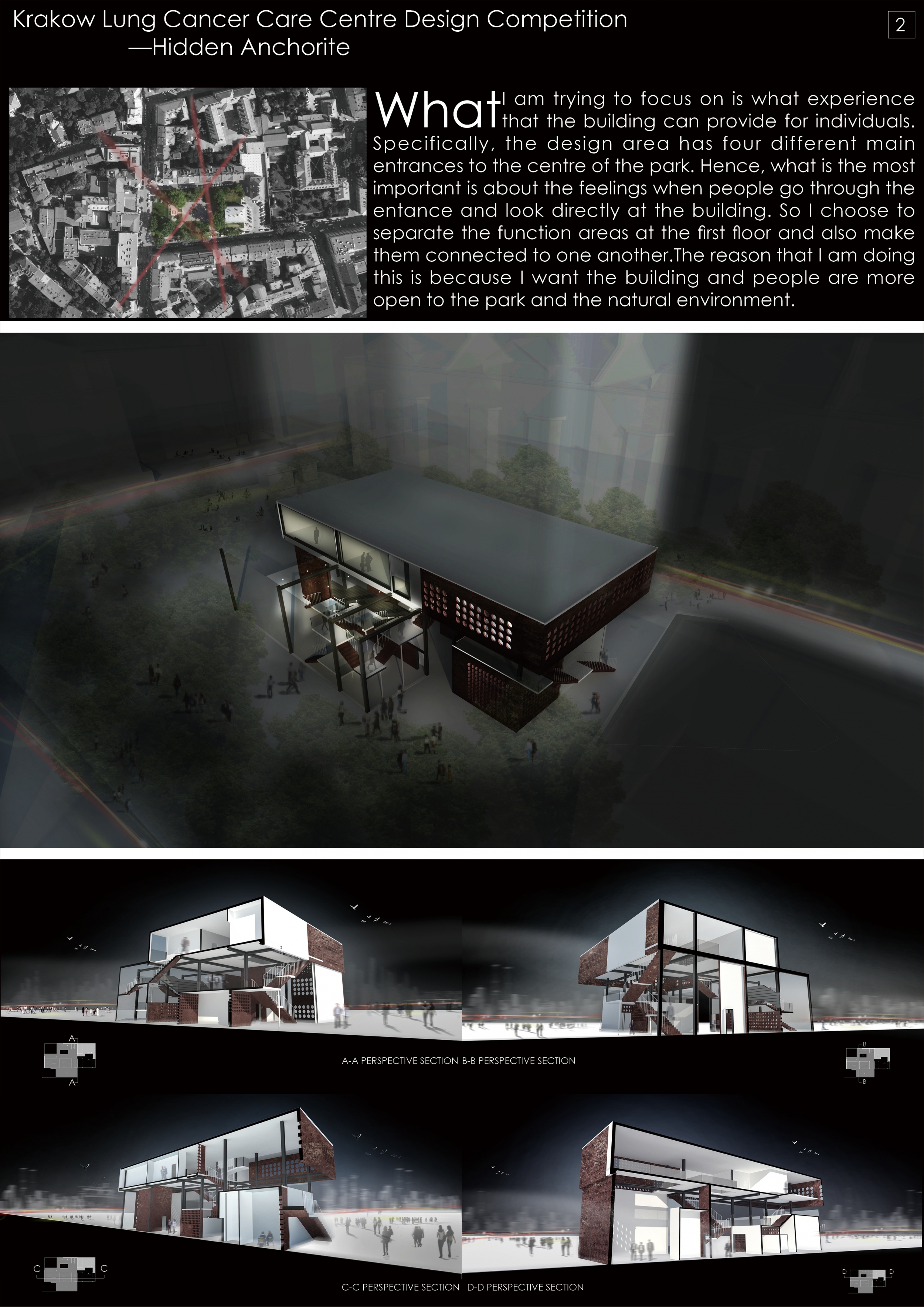 Architecture project // Perforated Brick Façade and Transparent ...