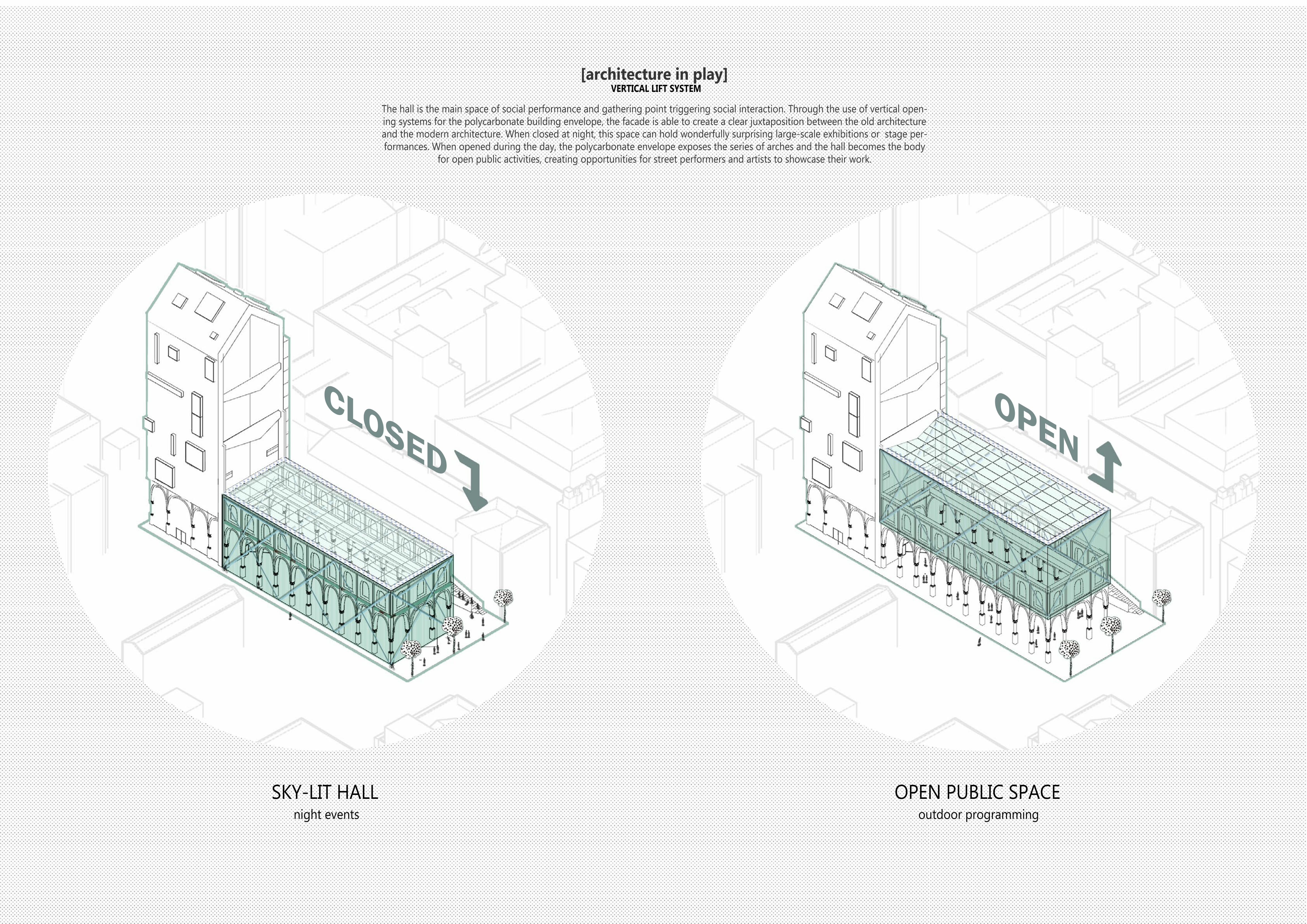 Architecture project // A Multi-Functional Urban Hub with Timber, Glass ...