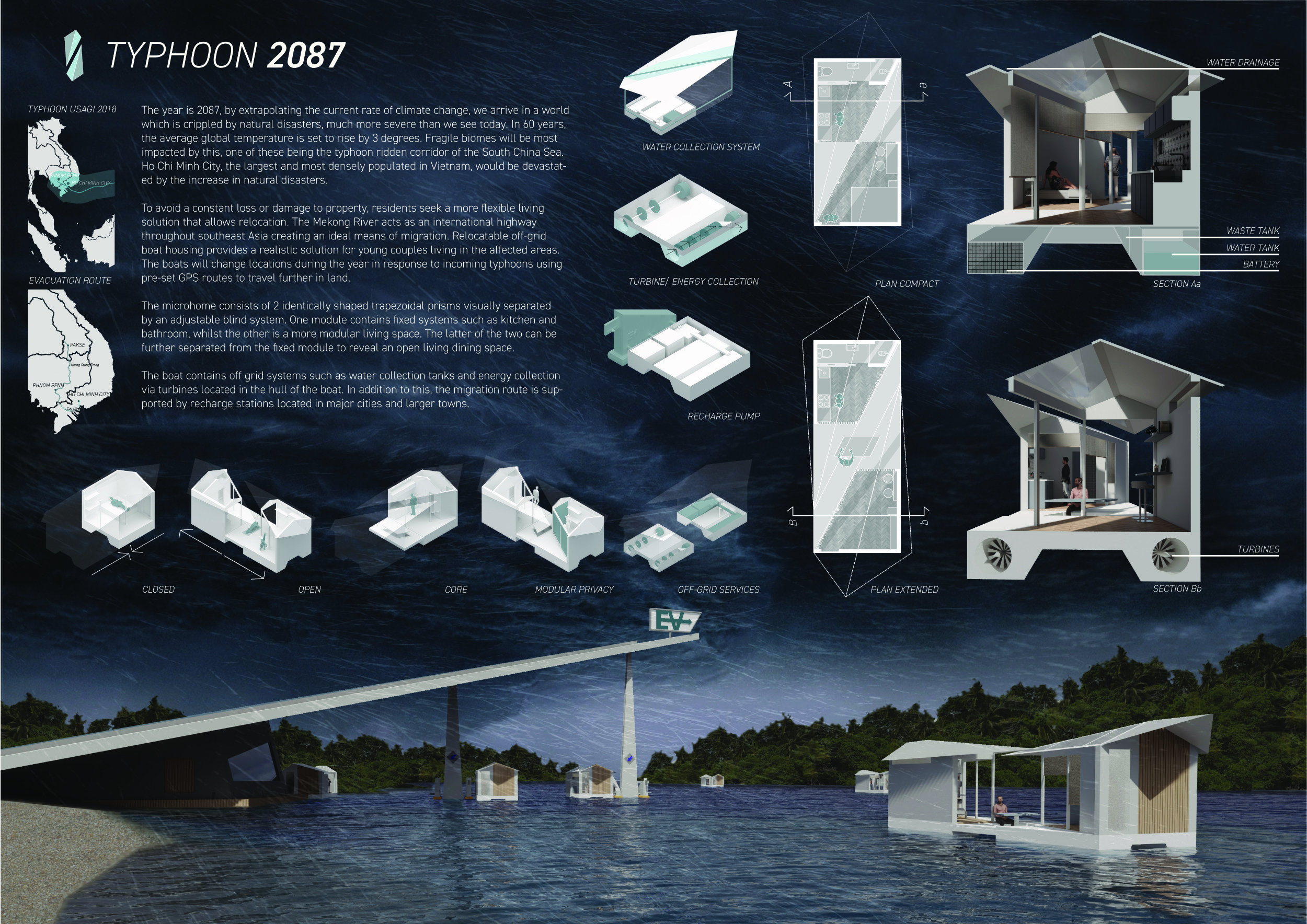 Urban Eco Homes With Off Grid Energy Solutions Reference: Architecture Project Relocatable Trapezoidal Microhomes With Off