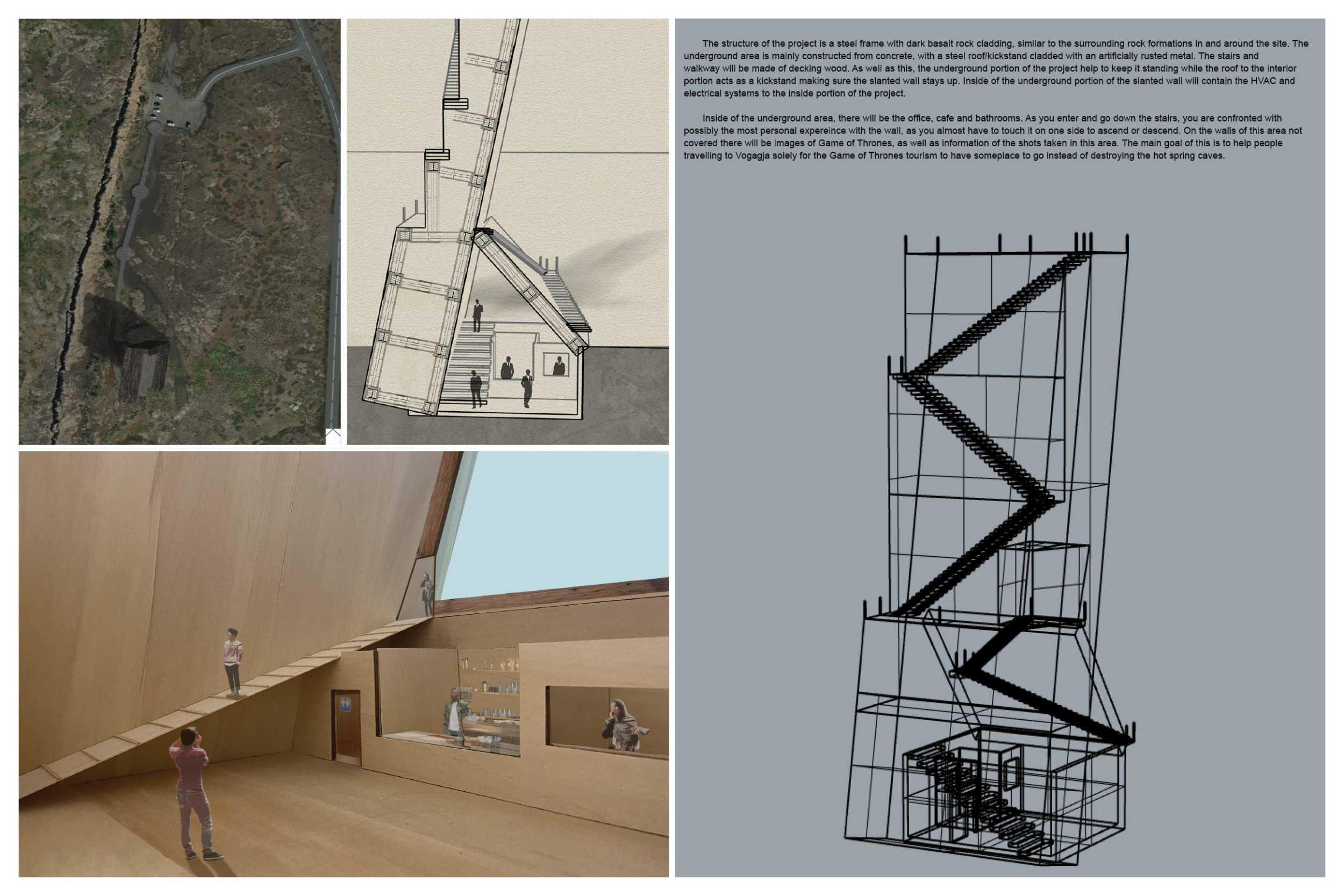 Architecture project // Basalt-Clad Watchtower Embracing Geothermal ...