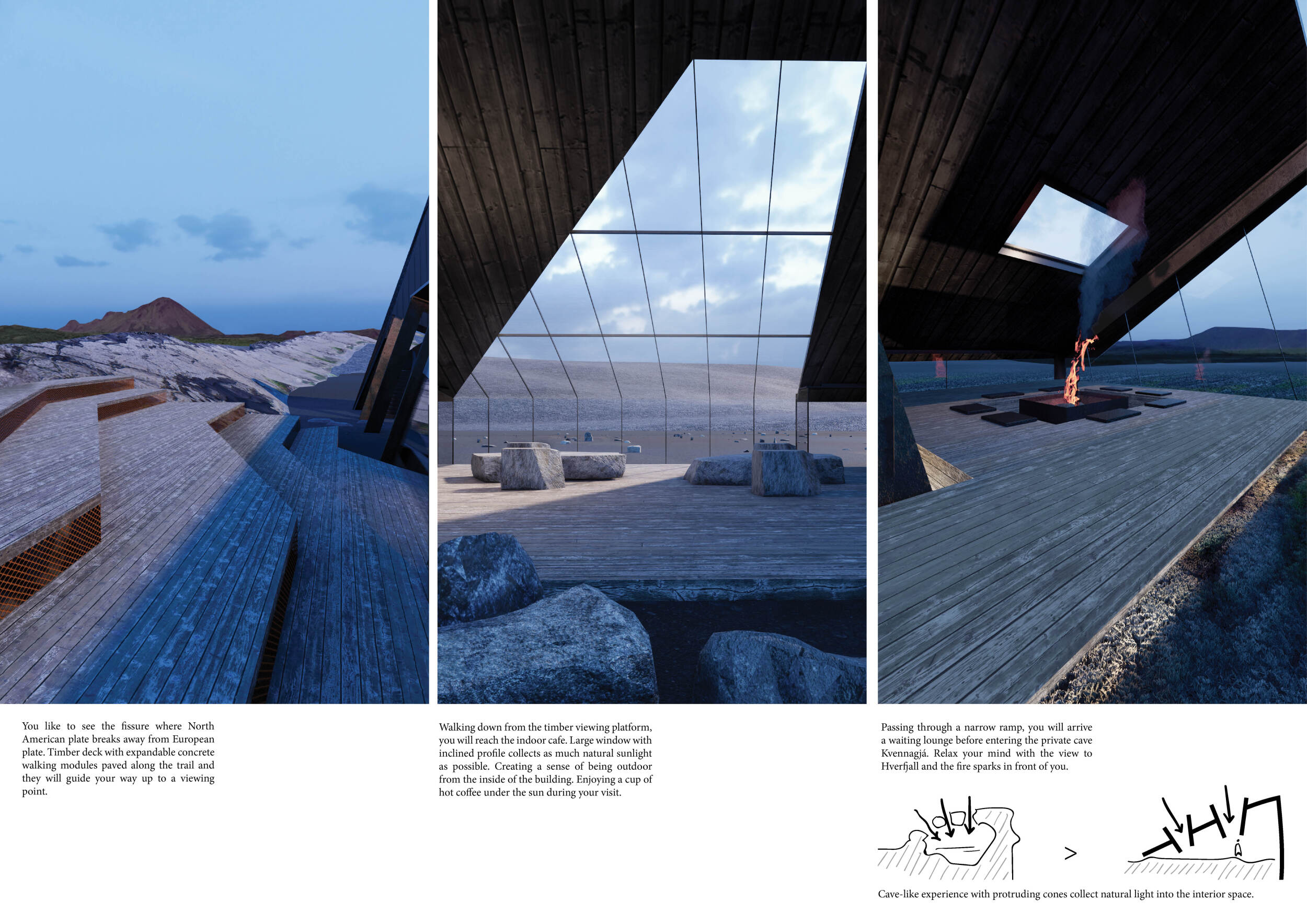 Architecture project // Protruding Cones and Corrugated Metal in a ...