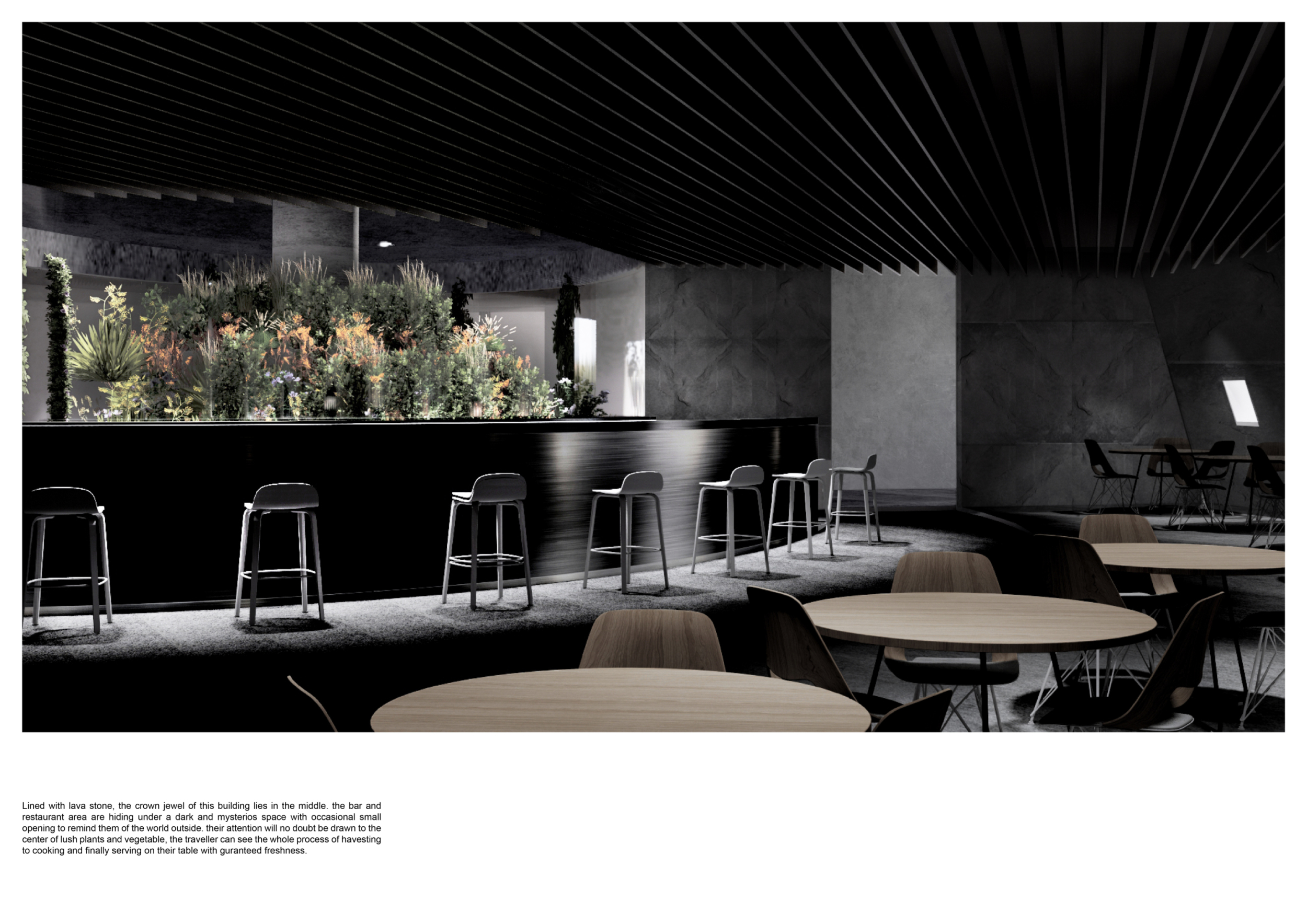 Architecture project // Lava Stone Atrium Set Amidst Hverfjall's ...