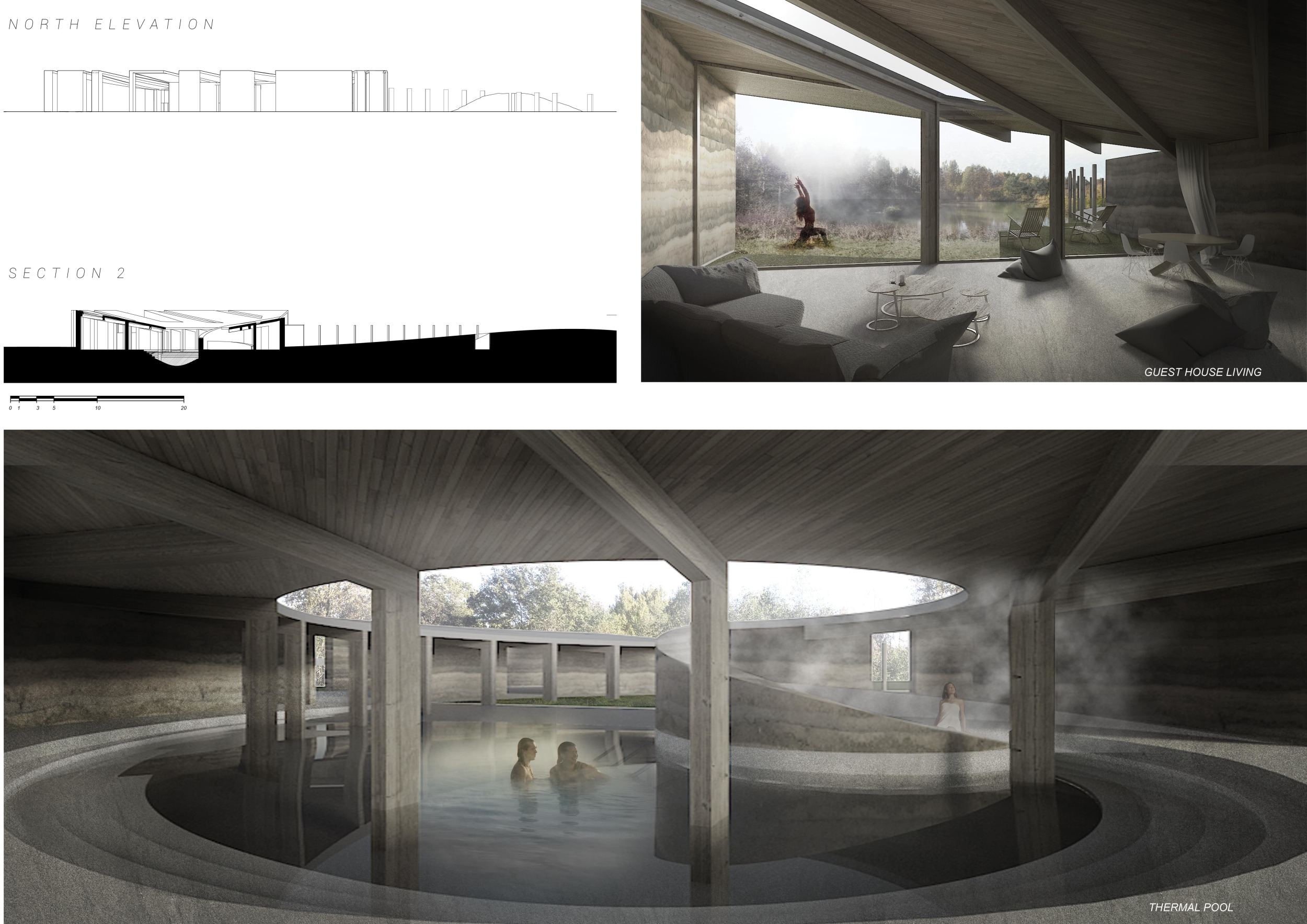 Pathway Structure Design Architecture project // Rammed Earth Structure Embraces Natural ...